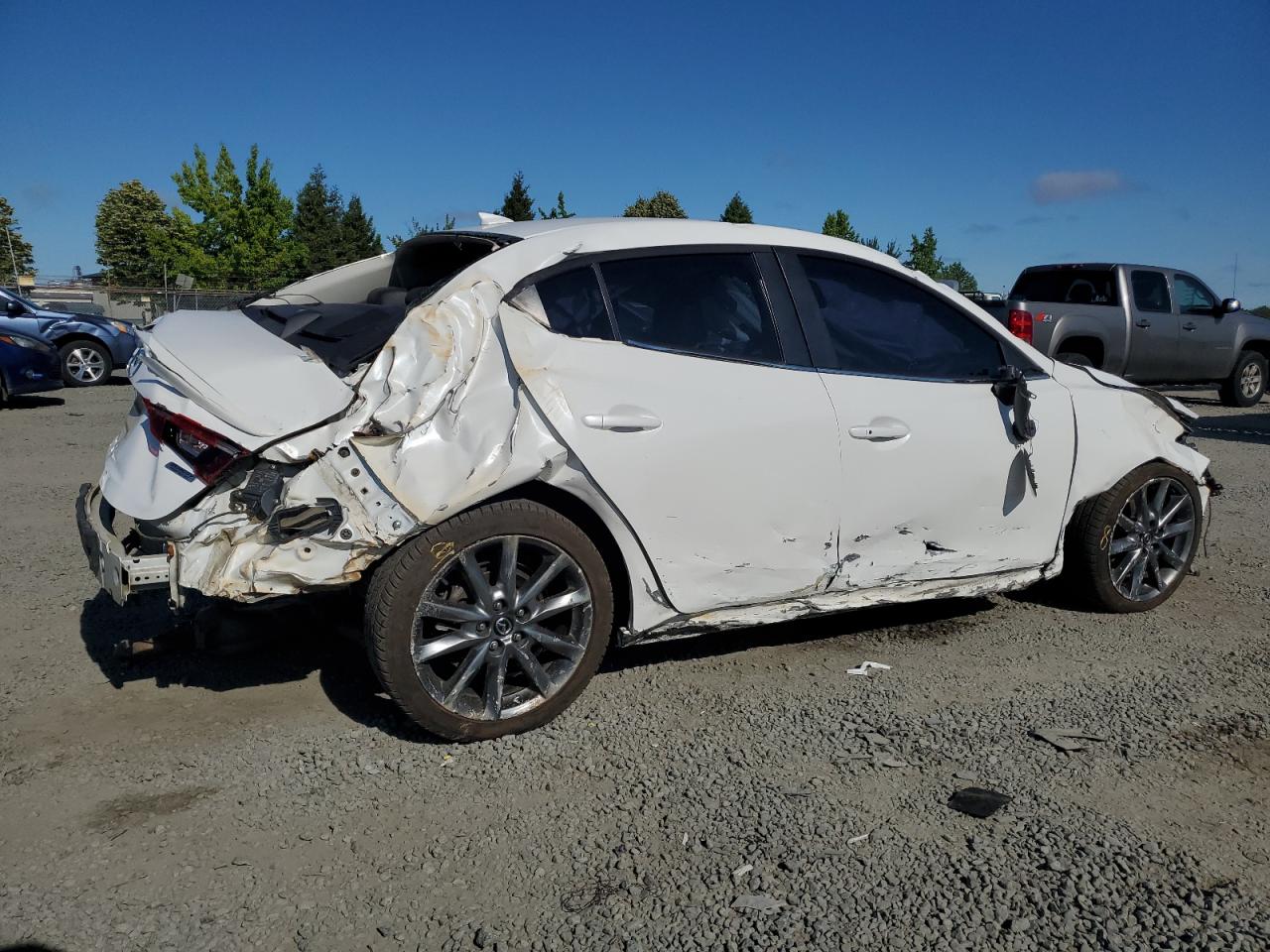 2018 Mazda 3 Grand Touring Белый vin: 3MZBN1W30JM161834