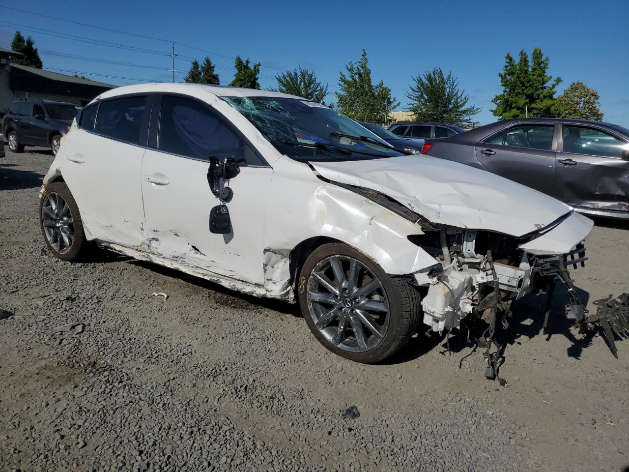2018 Mazda 3 Grand Touring Белый vin: 3MZBN1W30JM161834