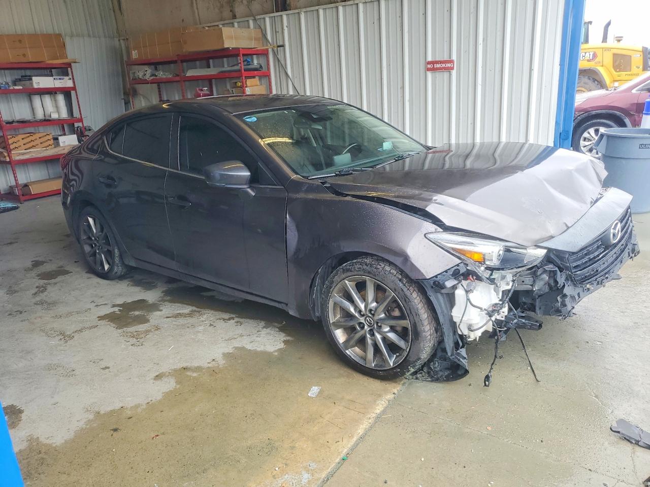 2018 Mazda 3 Grand Touring Gray vin: 3MZBN1W36JM235144