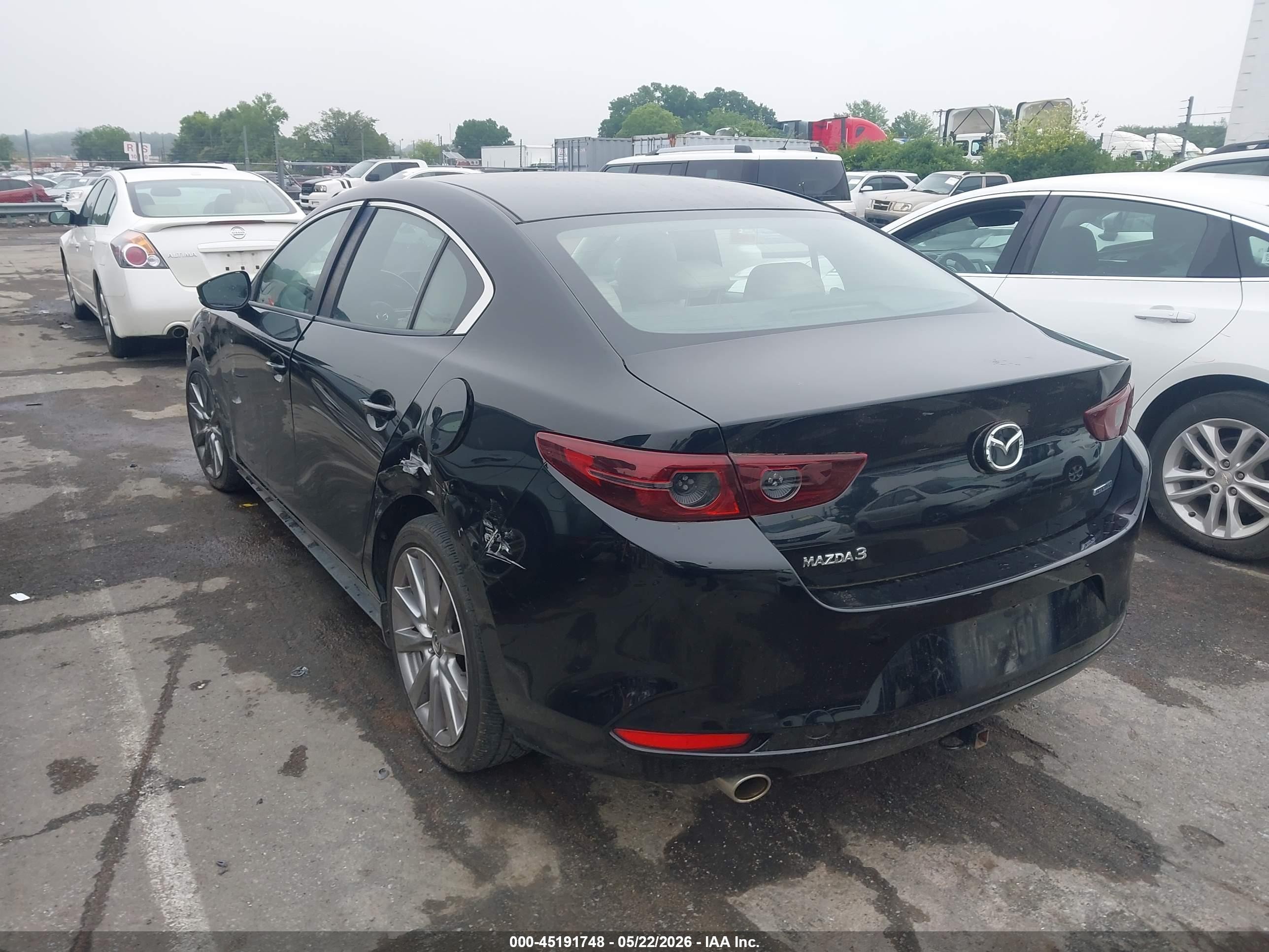 2019 Mazda Mazda3 Select Package Черный vin: 3MZBPAAL7KM105277