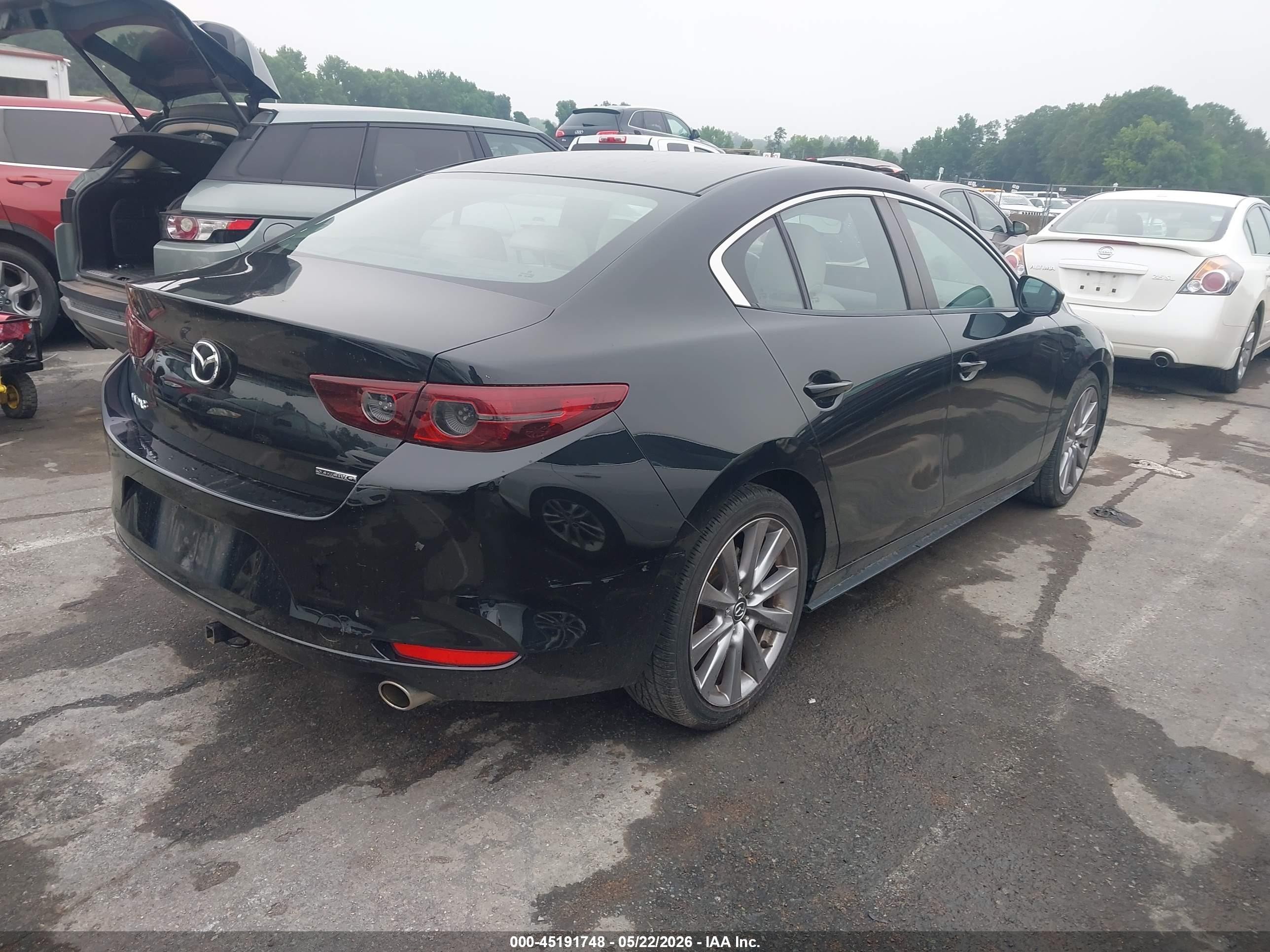 2019 Mazda Mazda3 Select Package Черный vin: 3MZBPAAL7KM105277