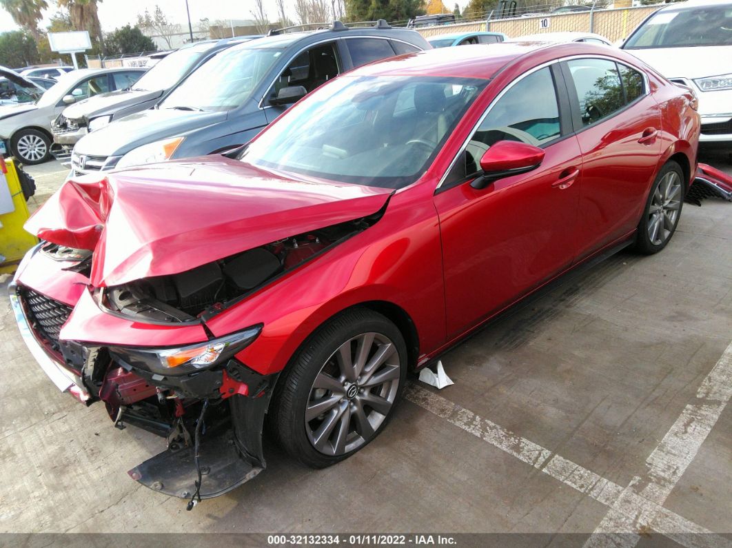 2019 Mazda Mazda3 Sedan W/select Pkg Красный vin: 3MZBPAALXKM110411