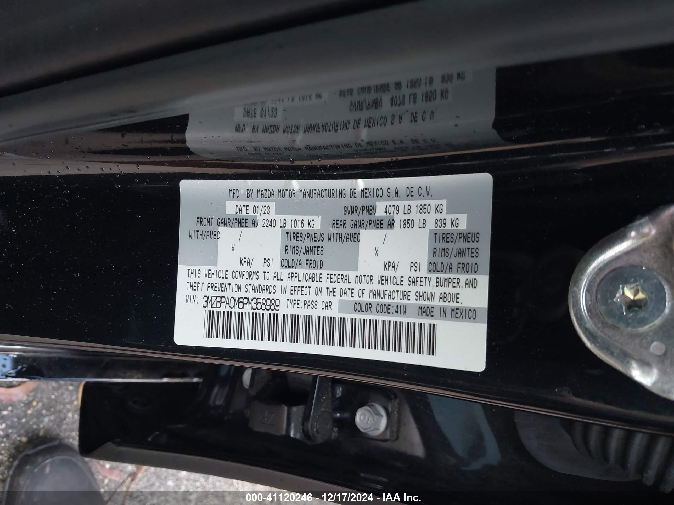 Price & History 2023 Mazda Mazda3 2.5 S Preferred 2.5l I-4 Di