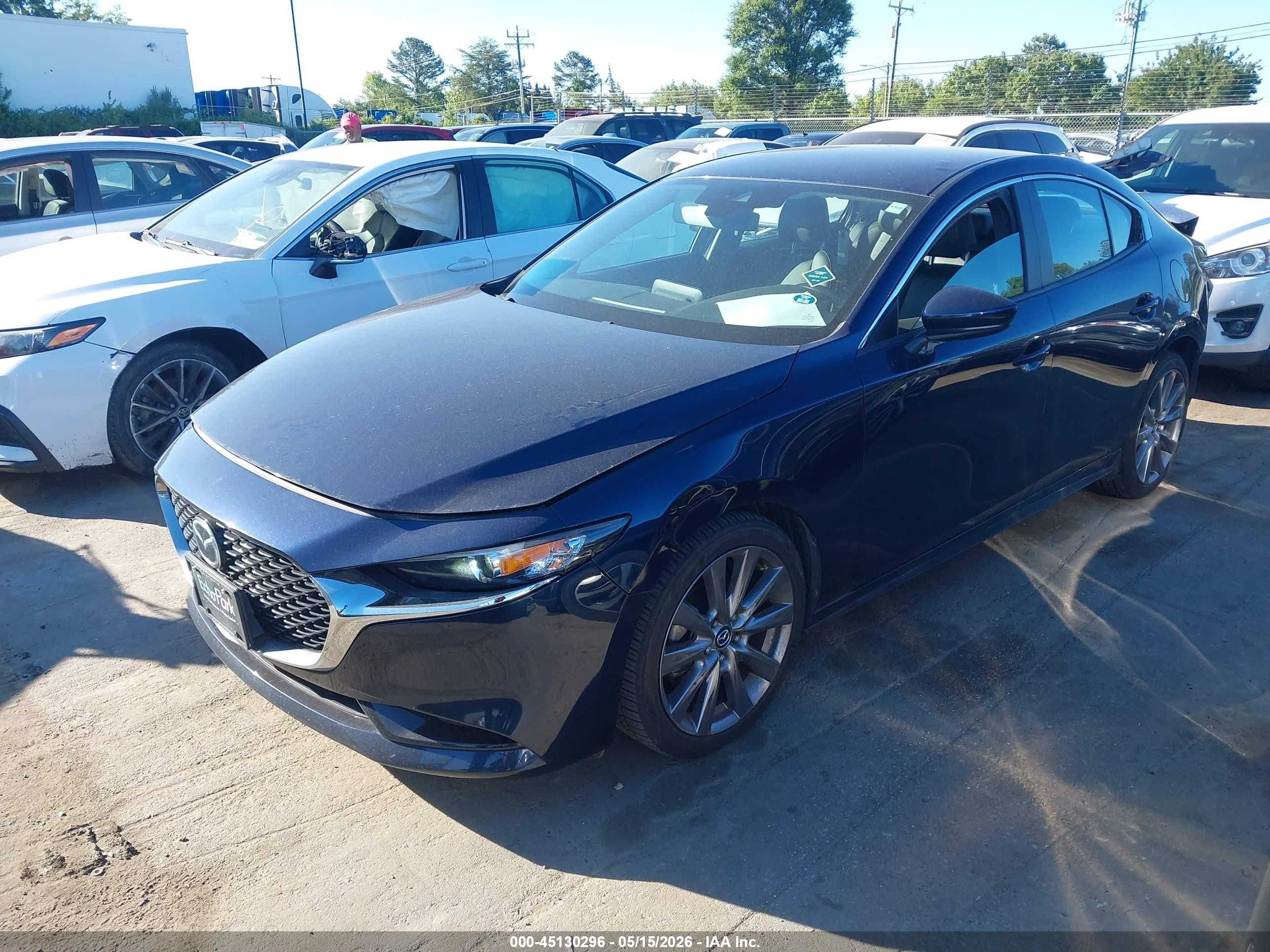 2019 Mazda Mazda3 Preferred Package Синий vin: 3MZBPADL5KM113423