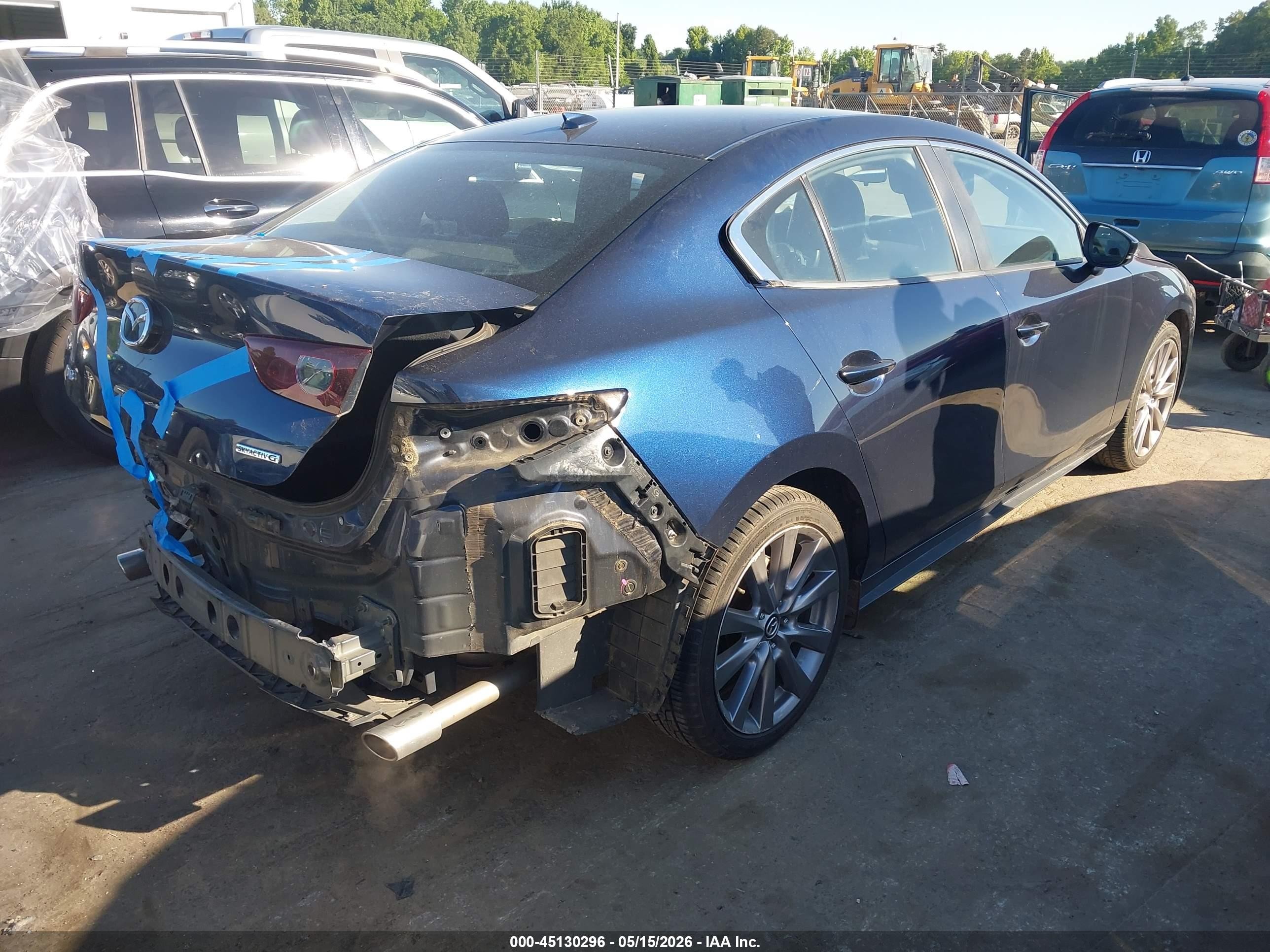 2019 Mazda Mazda3 Preferred Package Синий vin: 3MZBPADL5KM113423