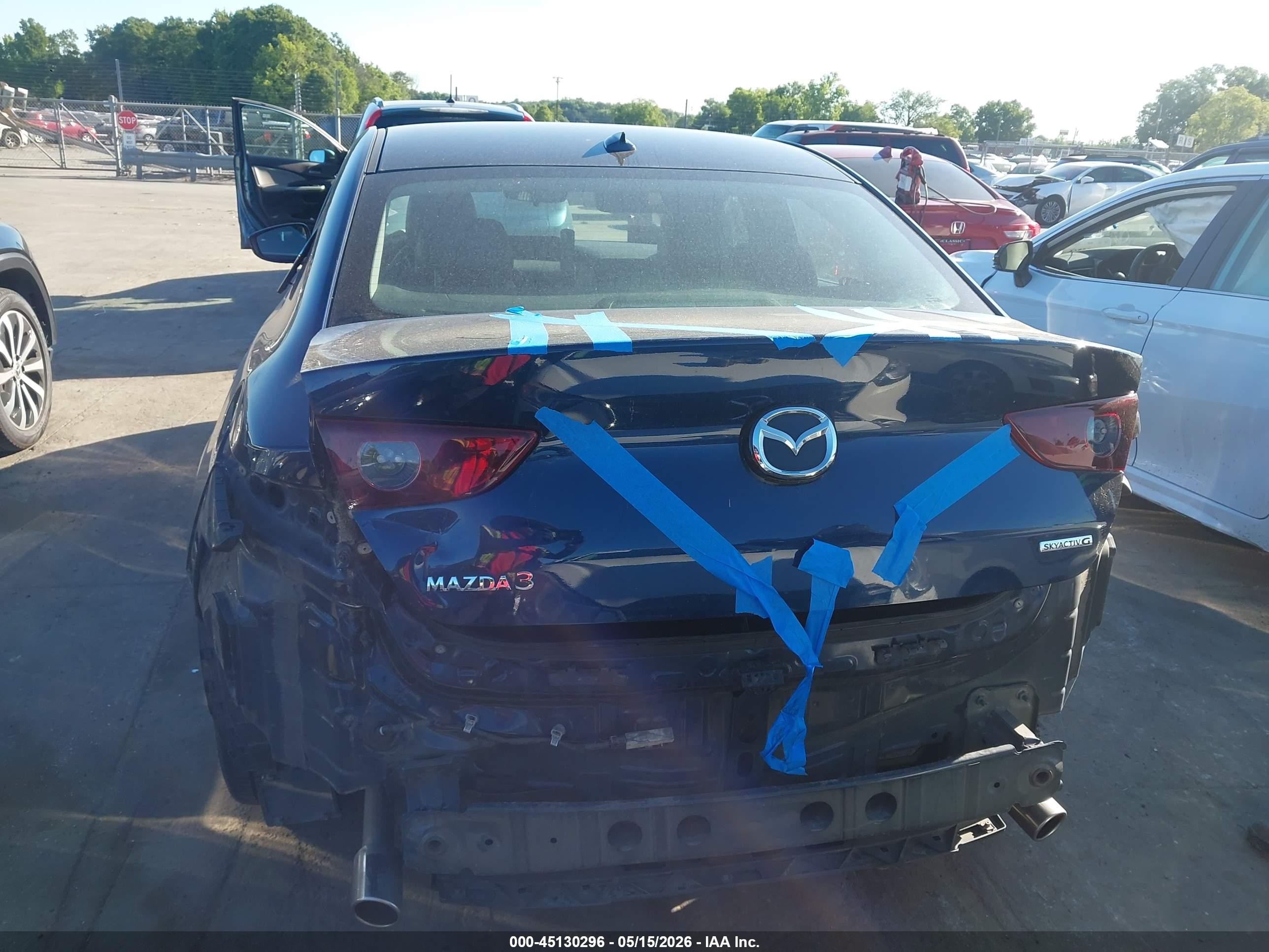 2019 Mazda Mazda3 Preferred Package Синий vin: 3MZBPADL5KM113423
