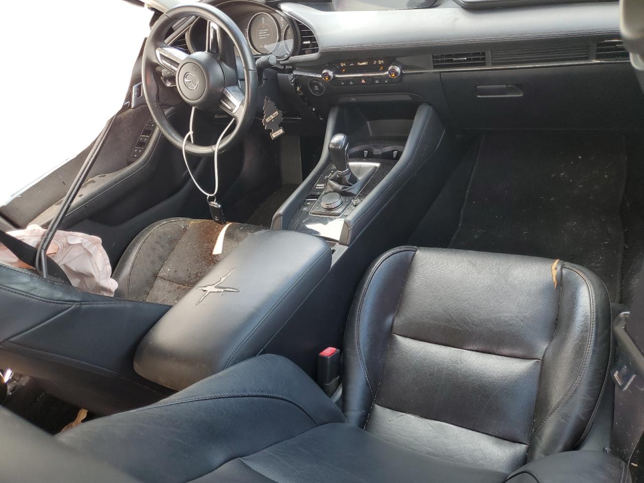 2020 Mazda 3 Premium Black vin: 3MZBPAEM6LM116727 Damage: Right Front Seat, Torn, 1 To 2 Inches