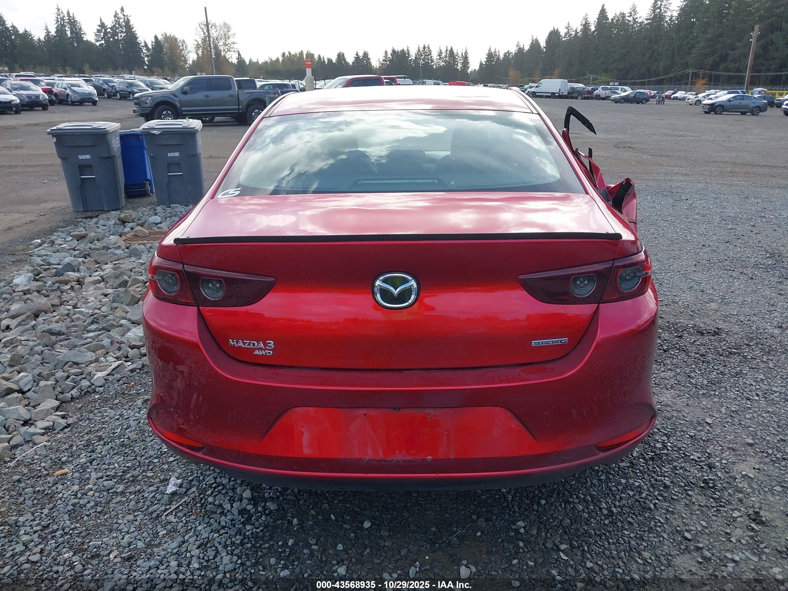 2021 Mazda Mazda3 Select Красный vin: 3MZBPBBL7MM250021