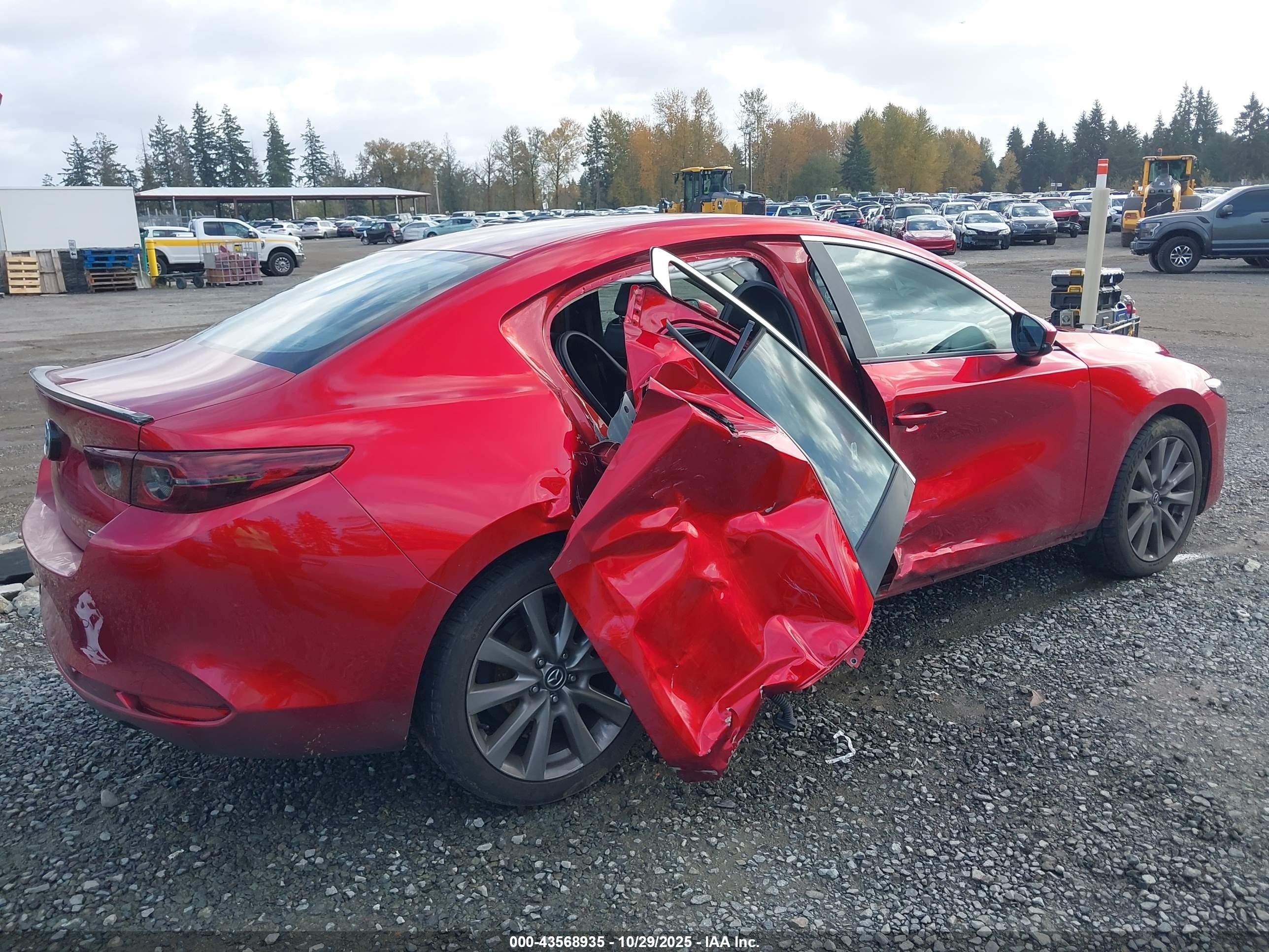 2021 Mazda Mazda3 Select Красный vin: 3MZBPBBL7MM250021