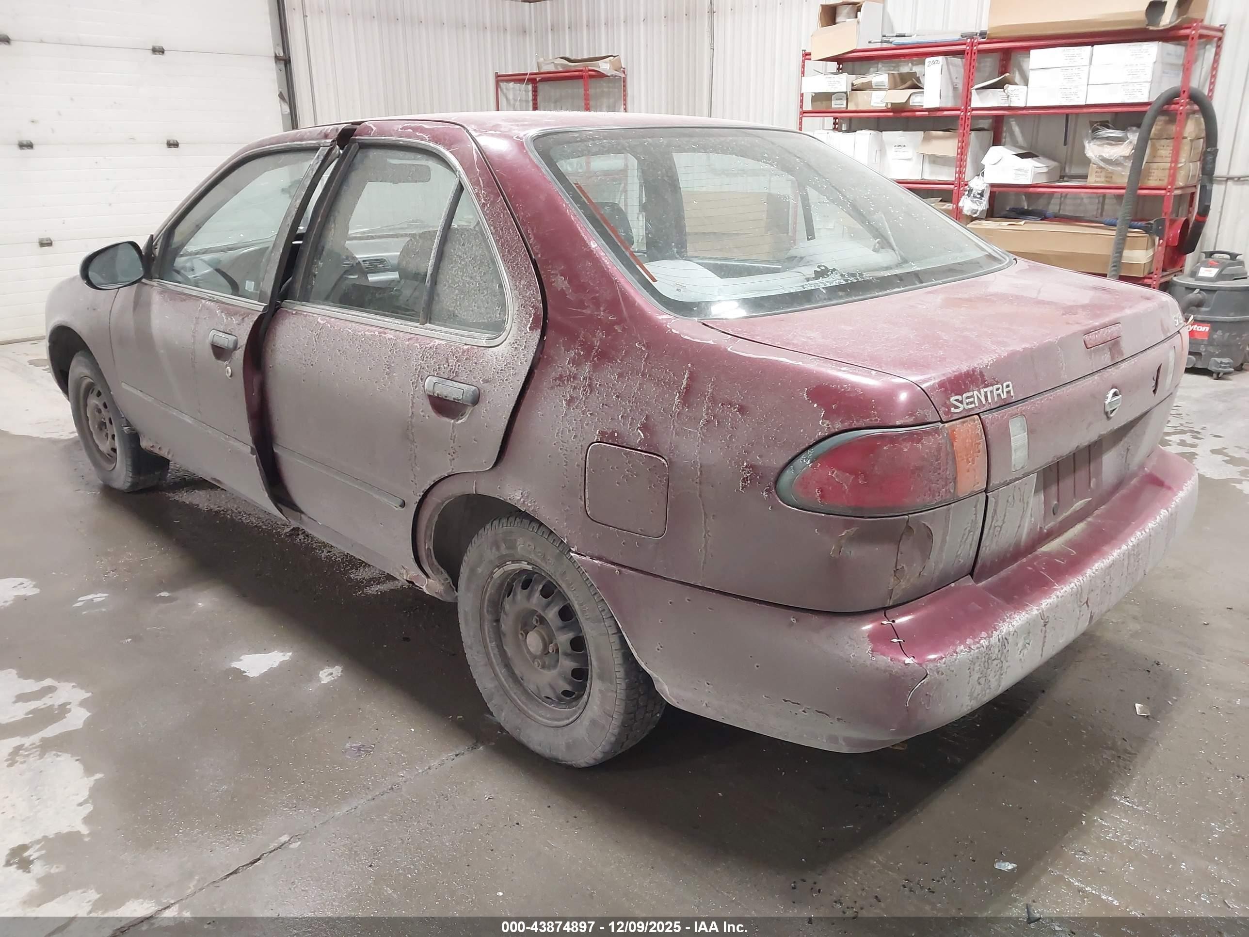1997 Nissan Sentra Gle/gxe/xe Red vin: 3N1AB41D1VL024490