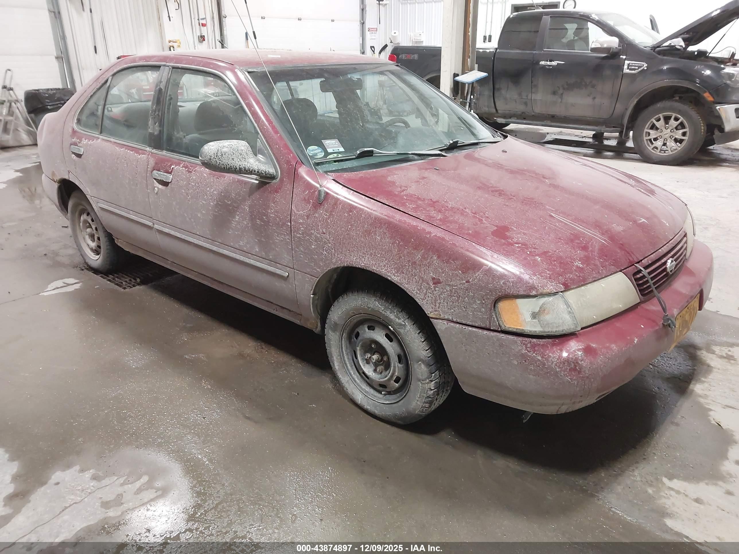 1997 Nissan Sentra Gle/gxe/xe Red vin: 3N1AB41D1VL024490