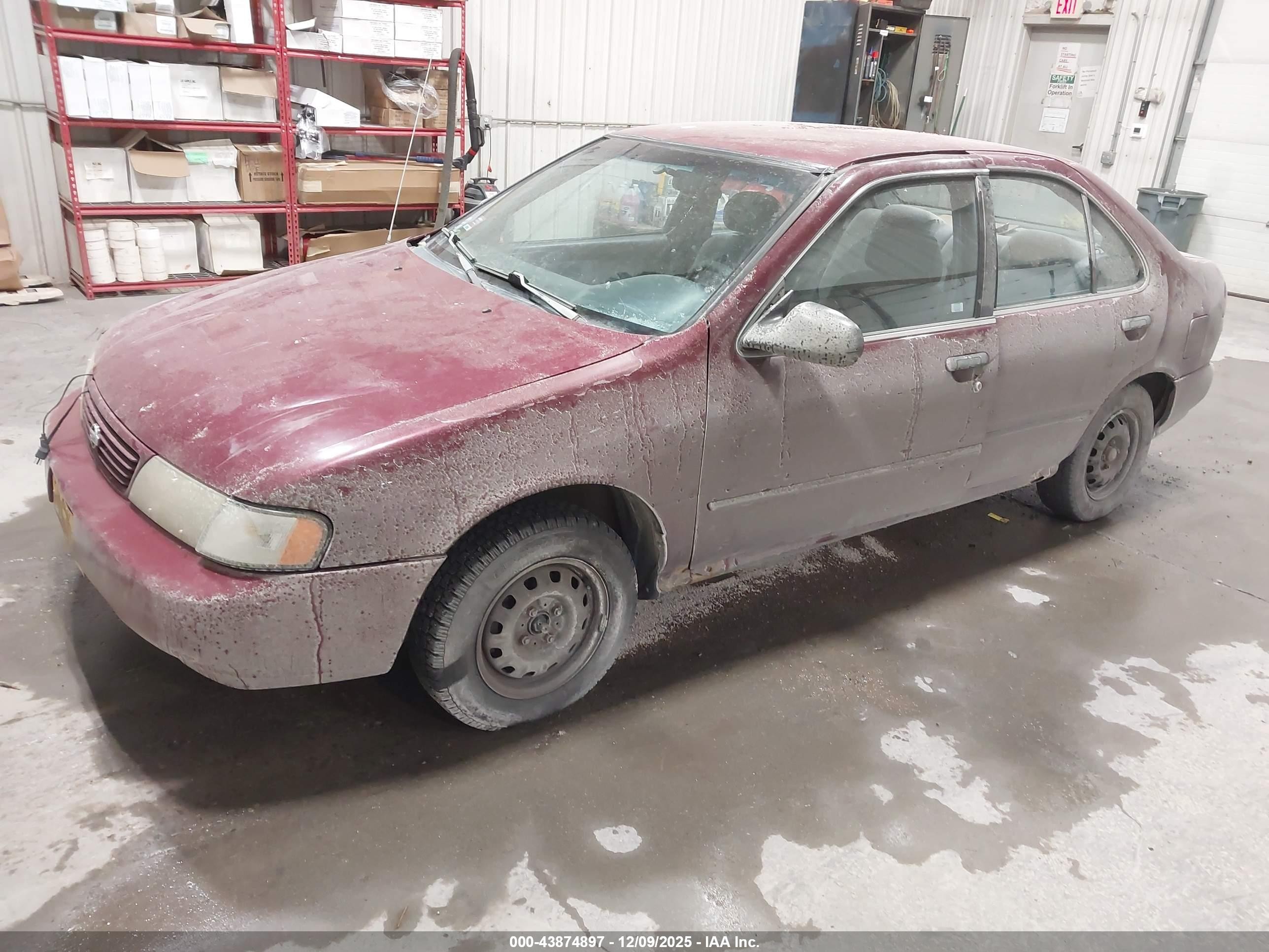 1997 Nissan Sentra Gle/gxe/xe Red vin: 3N1AB41D1VL024490