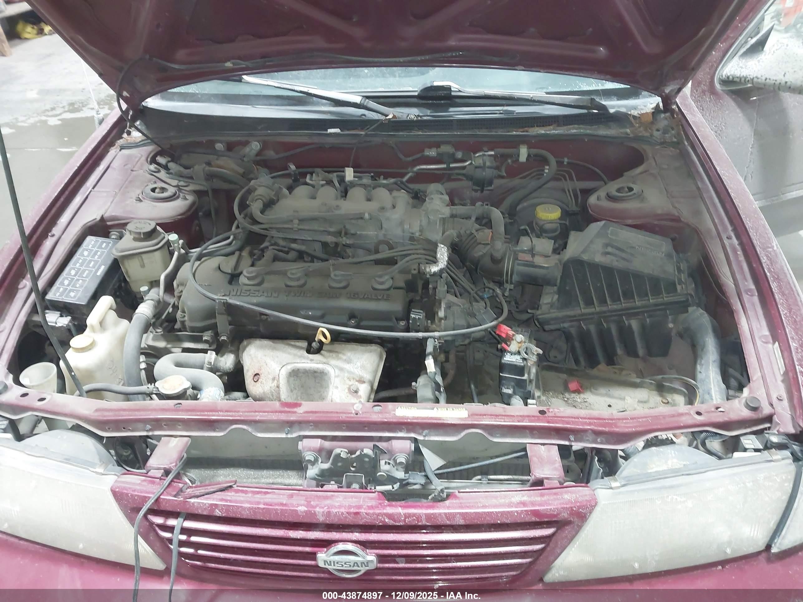 1997 Nissan Sentra Gle/gxe/xe Red vin: 3N1AB41D1VL024490