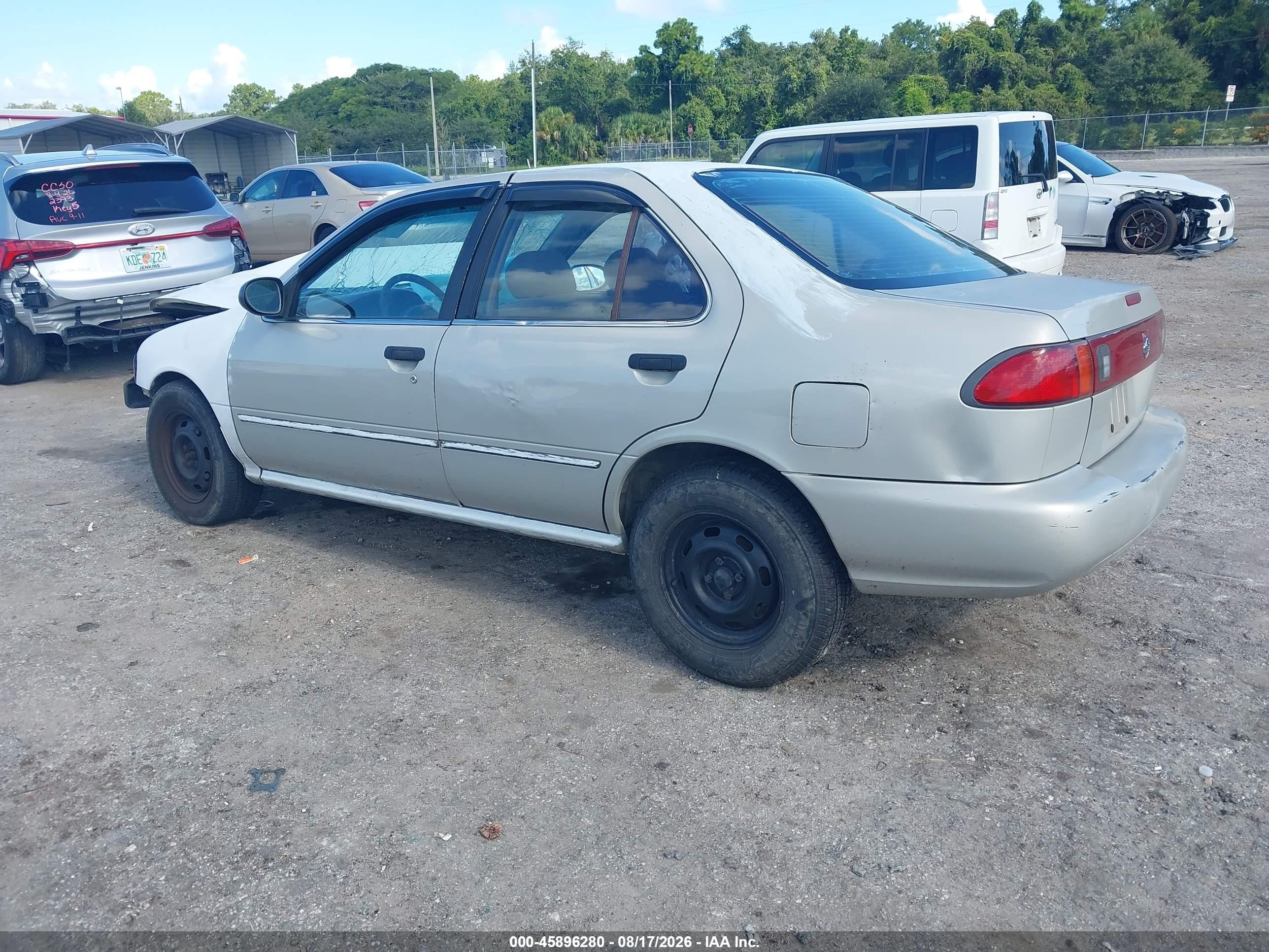 1998 Nissan Sentra Gxe/xe White vin: 3N1AB41D1WL058124