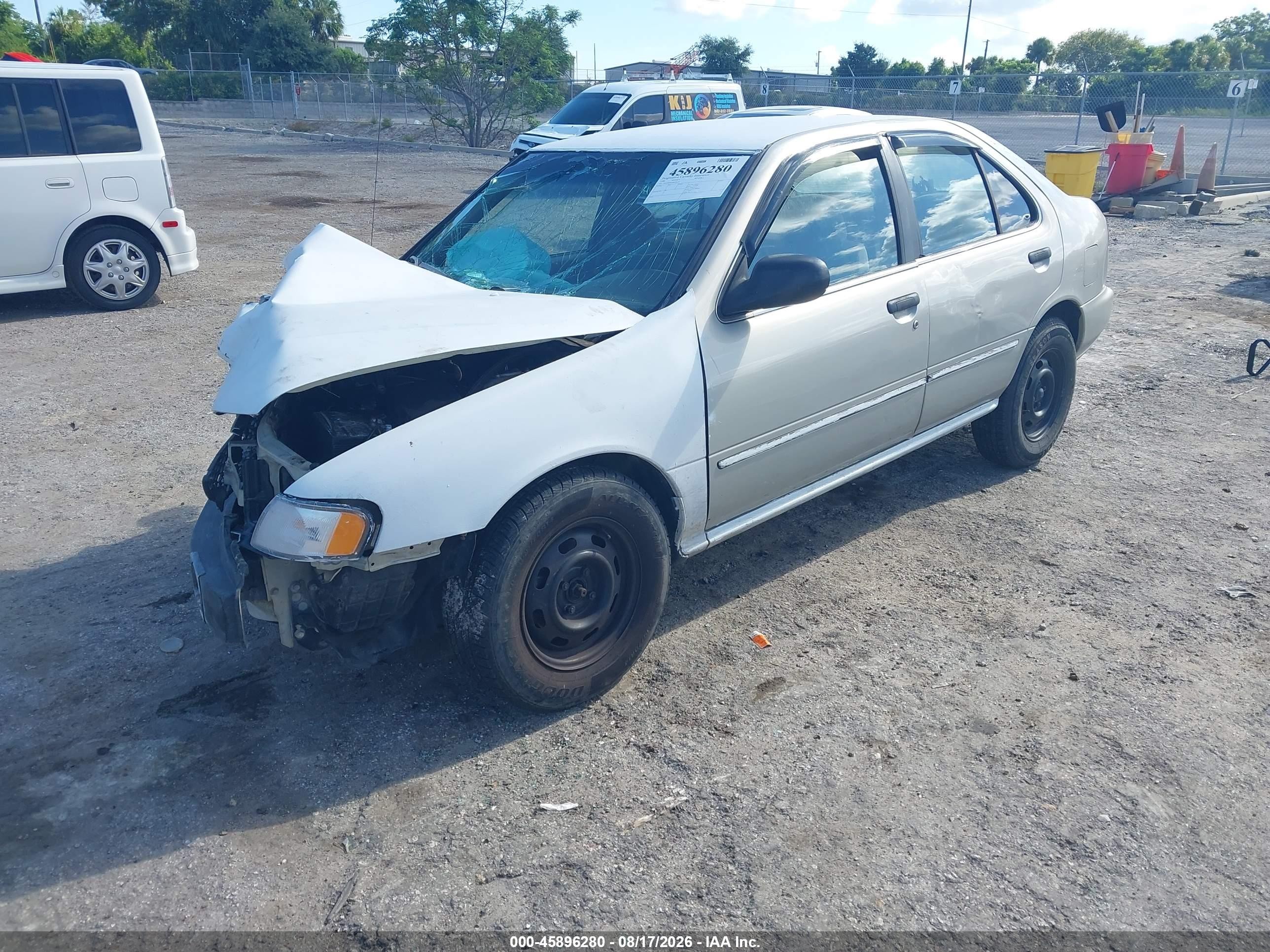 1998 Nissan Sentra Gxe/xe White vin: 3N1AB41D1WL058124