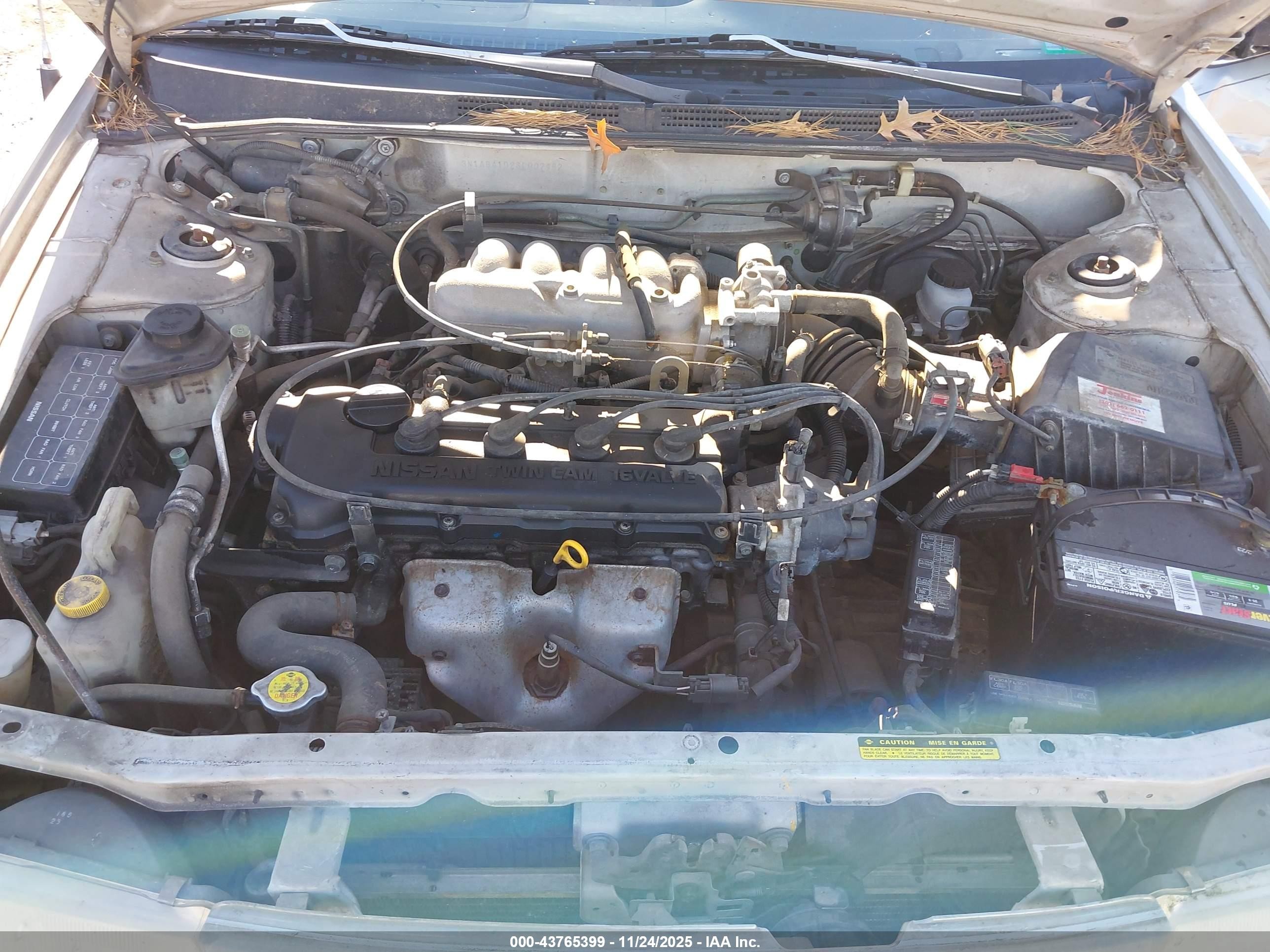 1995 Nissan Sentra Xe/gxe/gle Silver vin: 3N1AB41D2SL002462