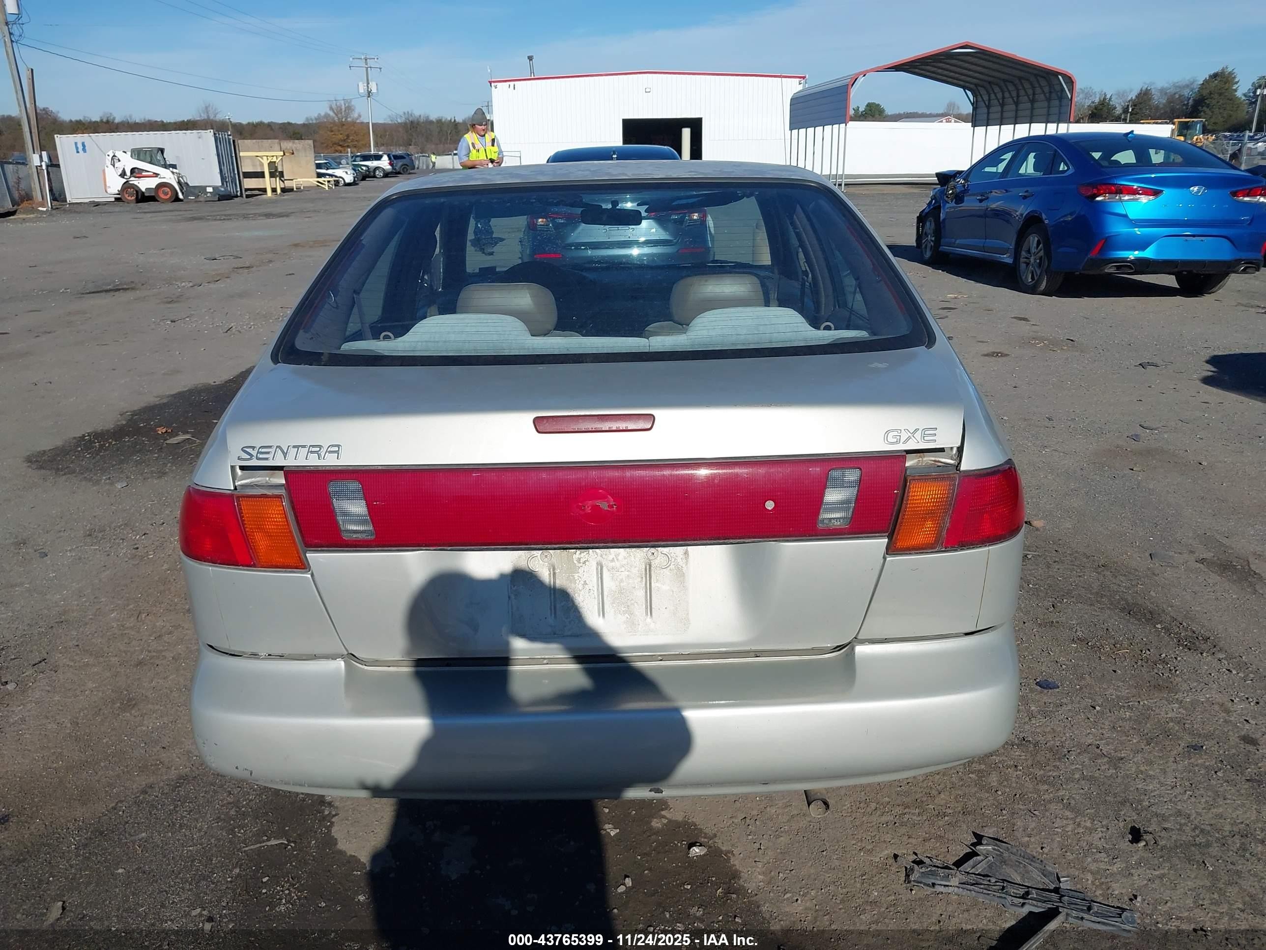 1995 Nissan Sentra Xe/gxe/gle Silver vin: 3N1AB41D2SL002462