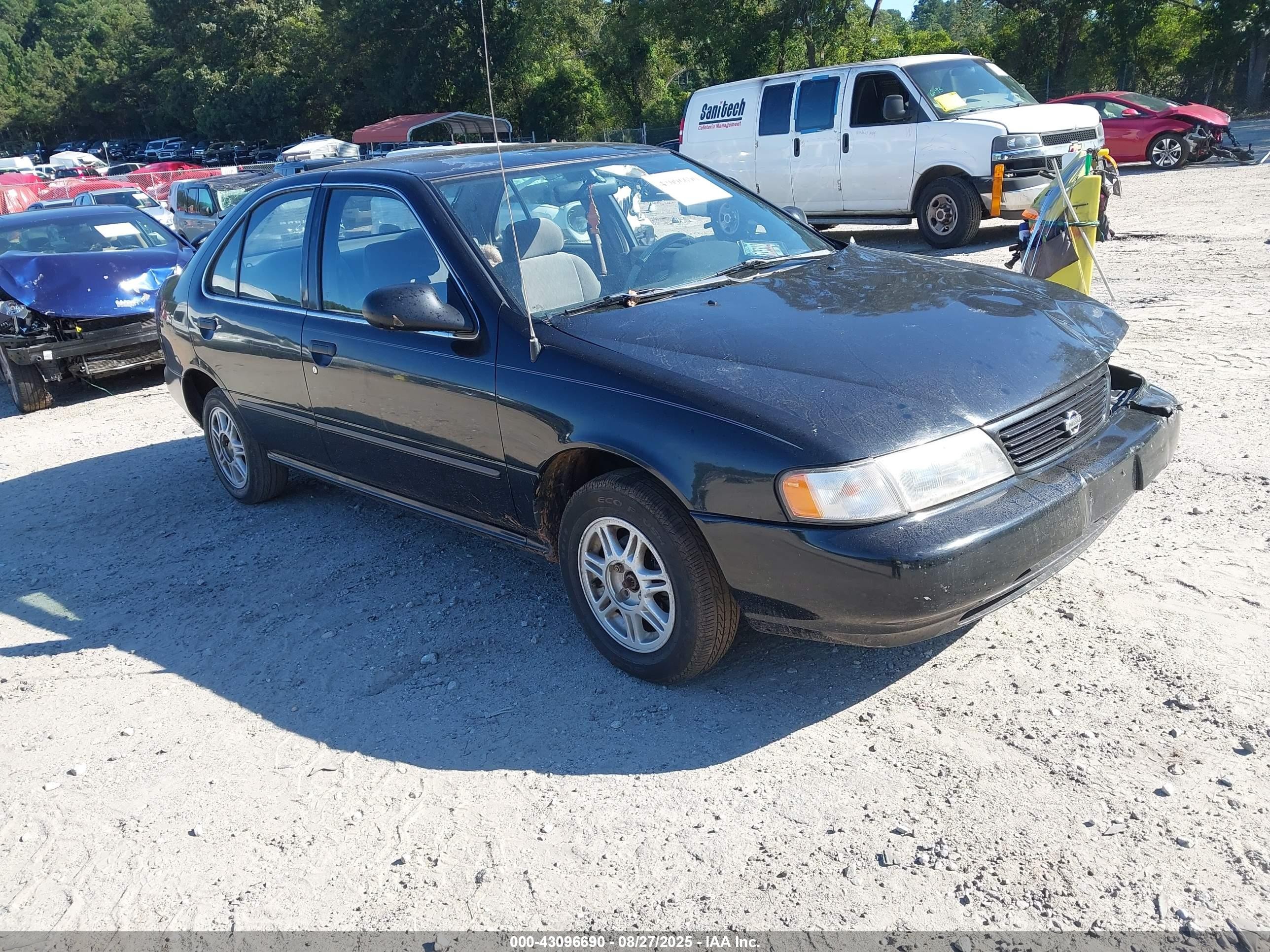 1996 Nissan Sentra Xe/gxe Черный vin: 3N1AB41D2TL008683