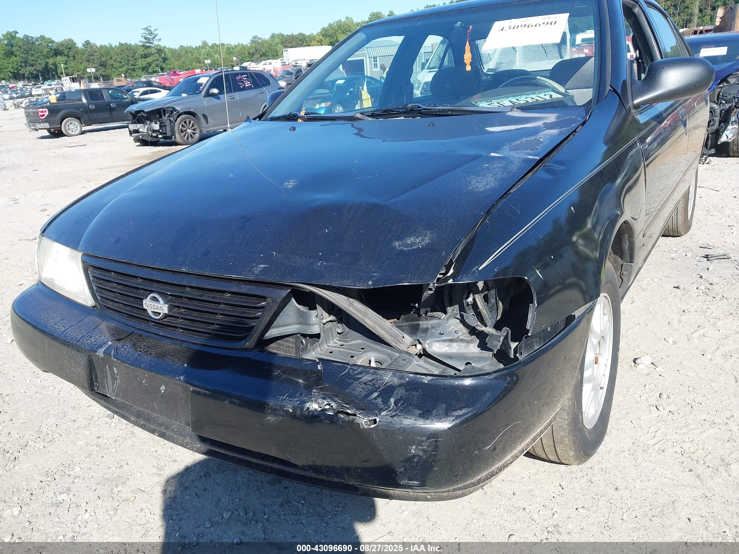 1996 Nissan Sentra Xe/gxe Черный vin: 3N1AB41D2TL008683