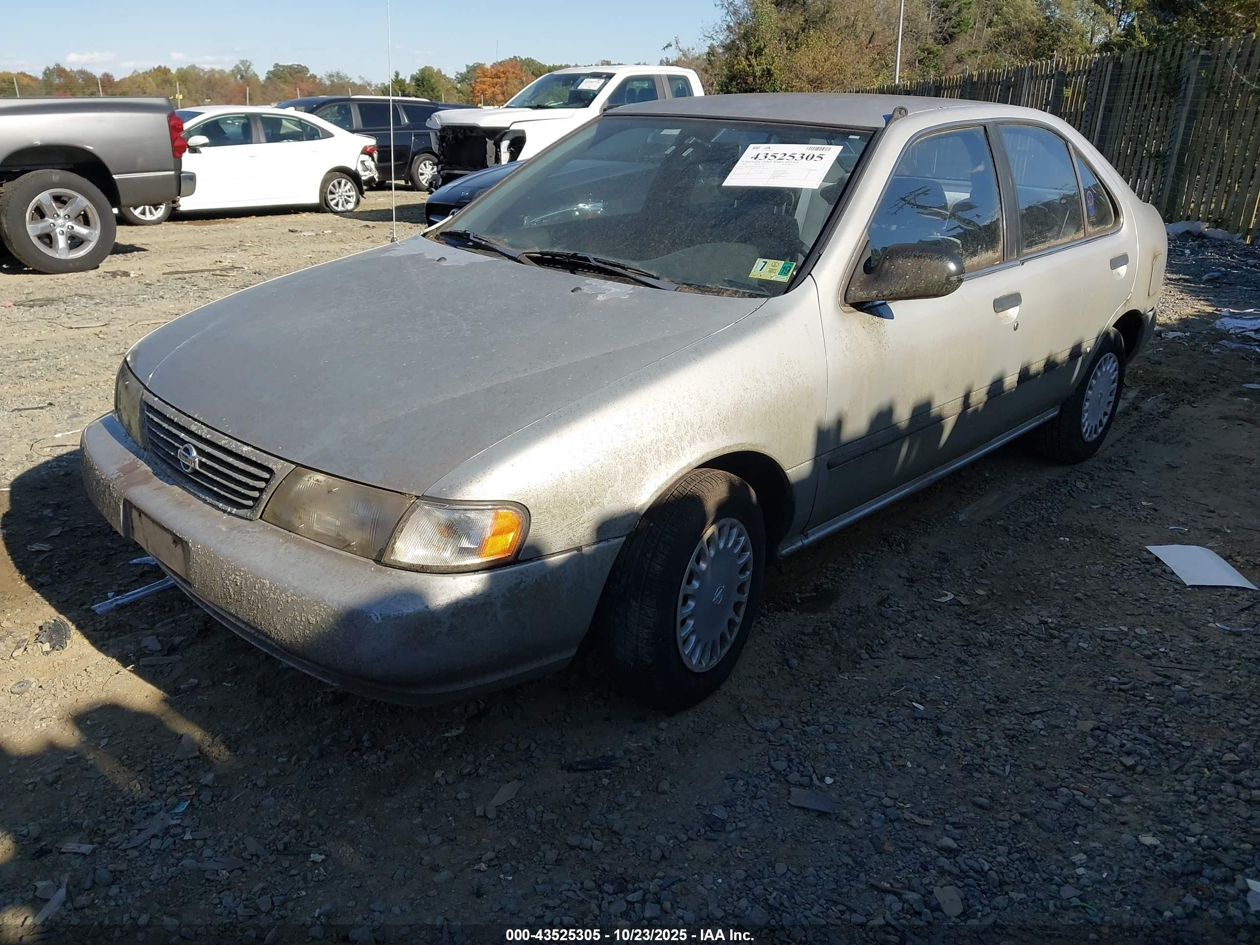 1997 Nissan Sentra Gle/gxe/xe Silver vin: 3N1AB41D3VL011238