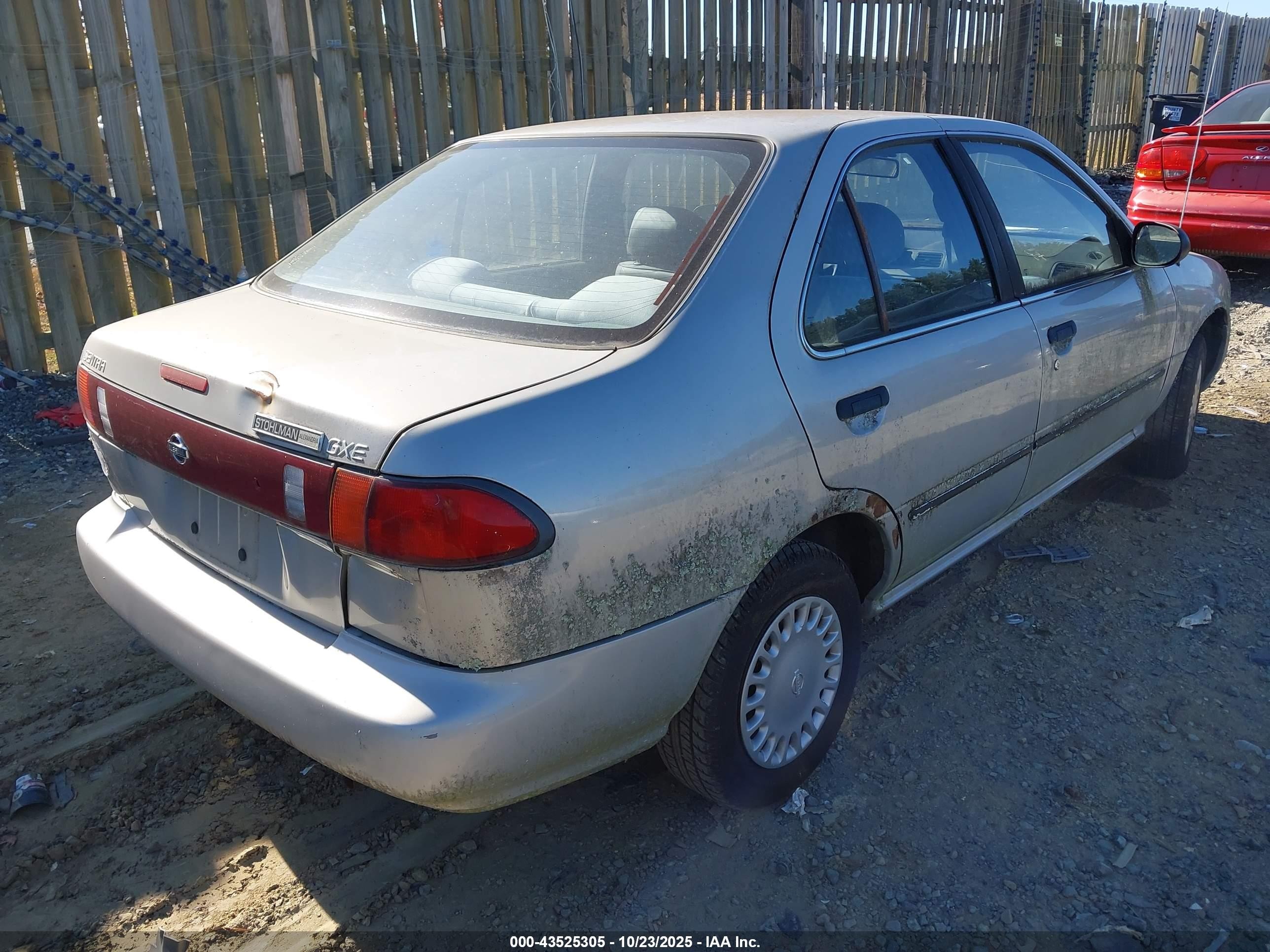 1997 Nissan Sentra Gle/gxe/xe Silver vin: 3N1AB41D3VL011238