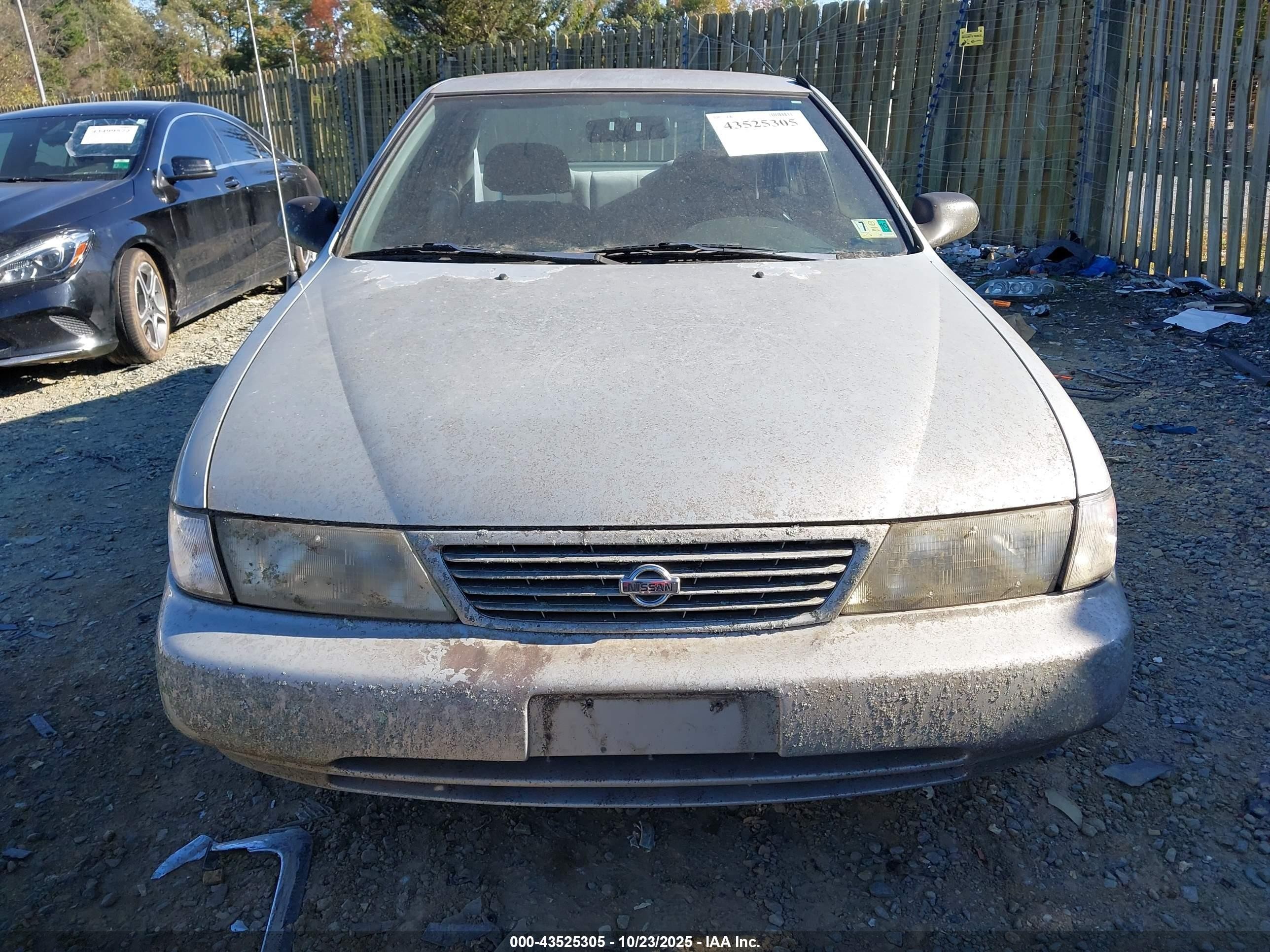 1997 Nissan Sentra Gle/gxe/xe Silver vin: 3N1AB41D3VL011238
