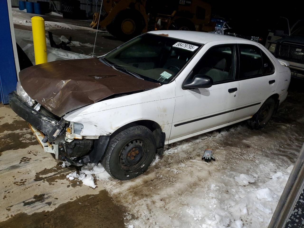 1997 Nissan Sentra Xe White vin: 3N1AB41D3VL021784