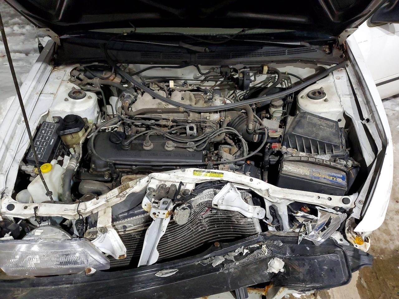 1997 Nissan Sentra Xe White vin: 3N1AB41D3VL021784