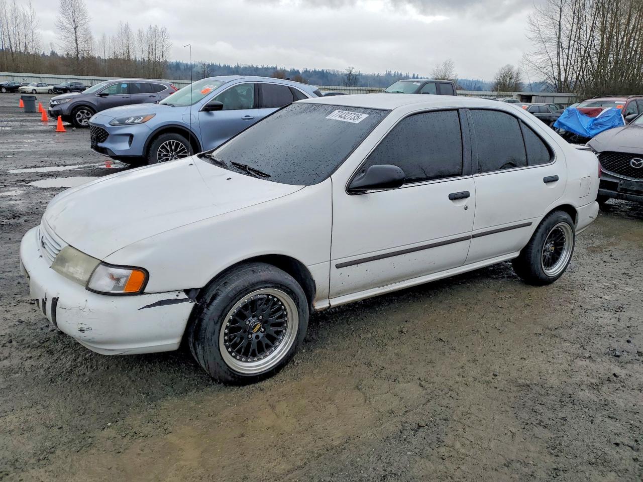 1997 Nissan Sentra Base White vin: 3N1AB41D3VL028816