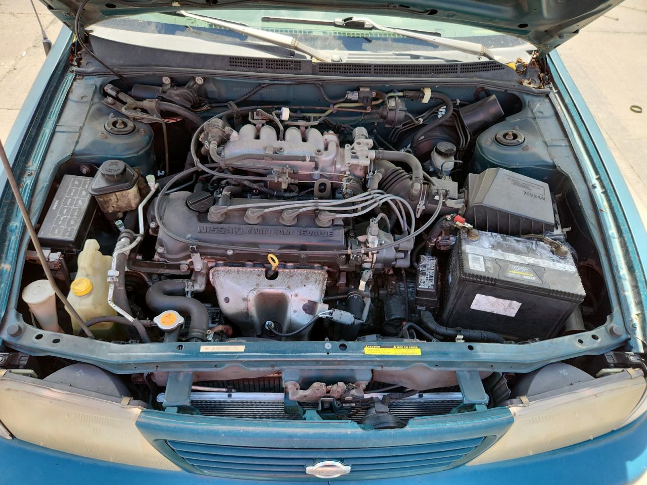 1997 Nissan Sentra Xe Green vin: 3N1AB41D5VL009751