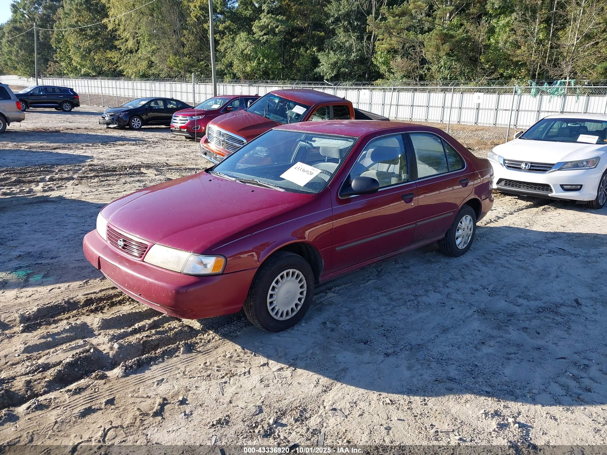 1997 Nissan Sentra Gle/gxe/xe Burgundy vin: 3N1AB41D5VL021284