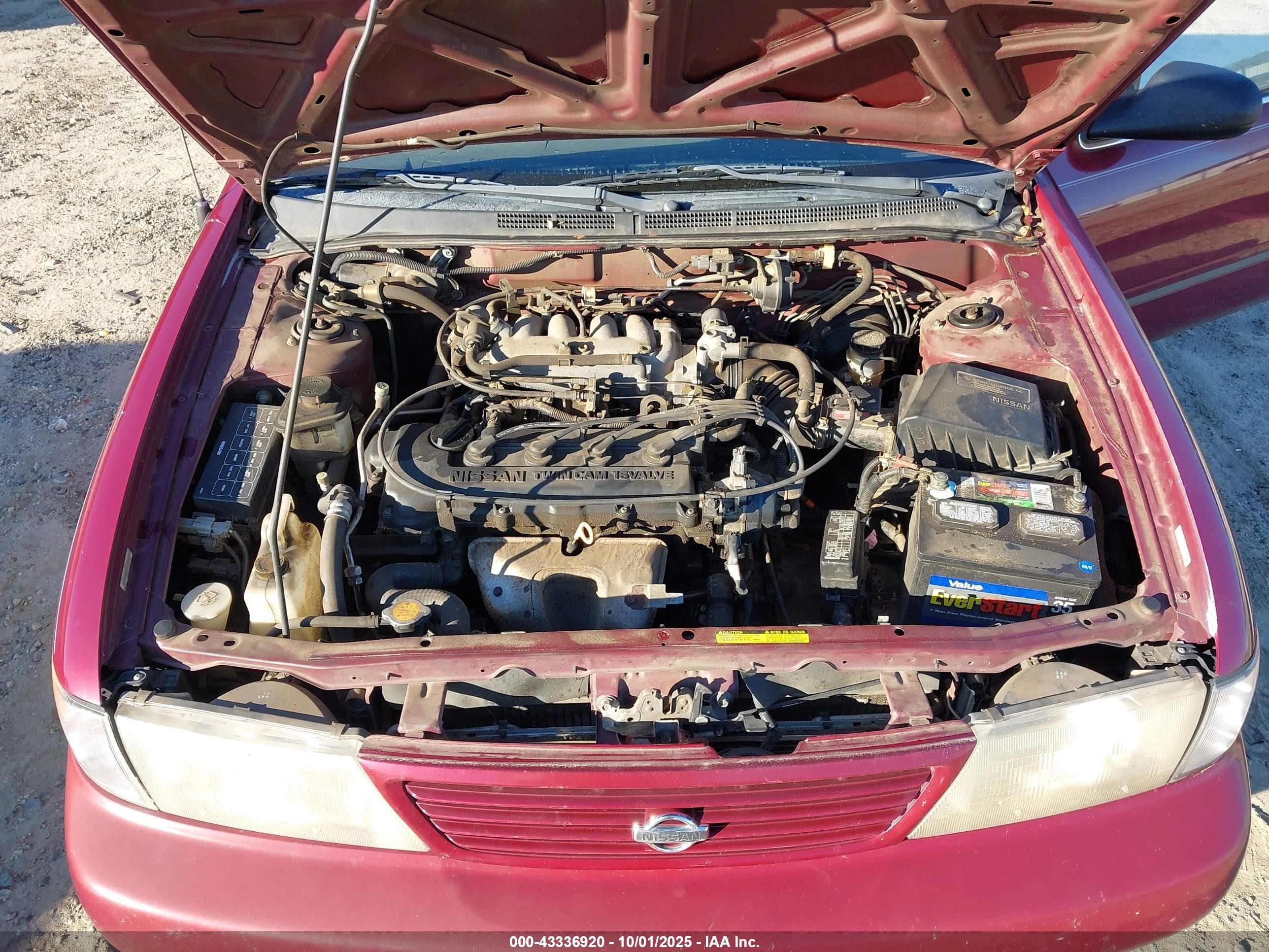 1997 Nissan Sentra Gle/gxe/xe Burgundy vin: 3N1AB41D5VL021284