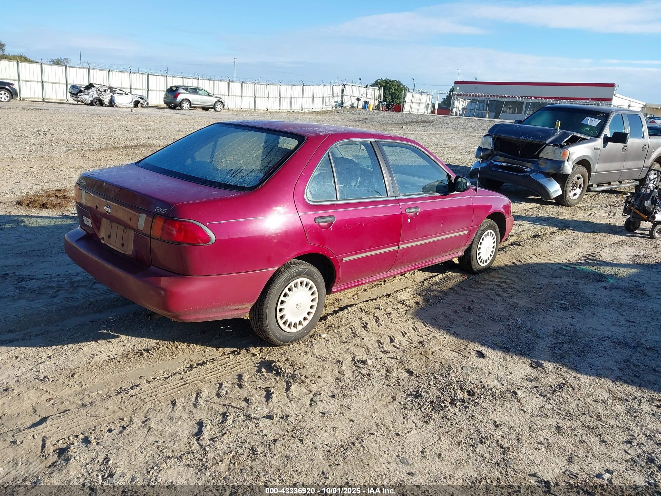 1997 Nissan Sentra Gle/gxe/xe Burgundy vin: 3N1AB41D5VL021284