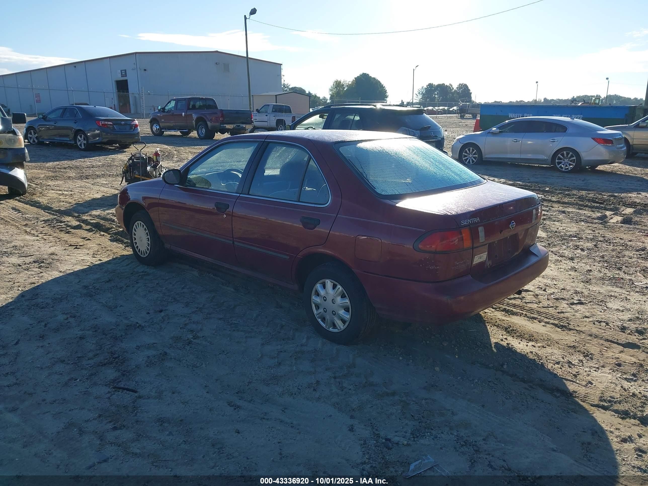 1997 Nissan Sentra Gle/gxe/xe Burgundy vin: 3N1AB41D5VL021284
