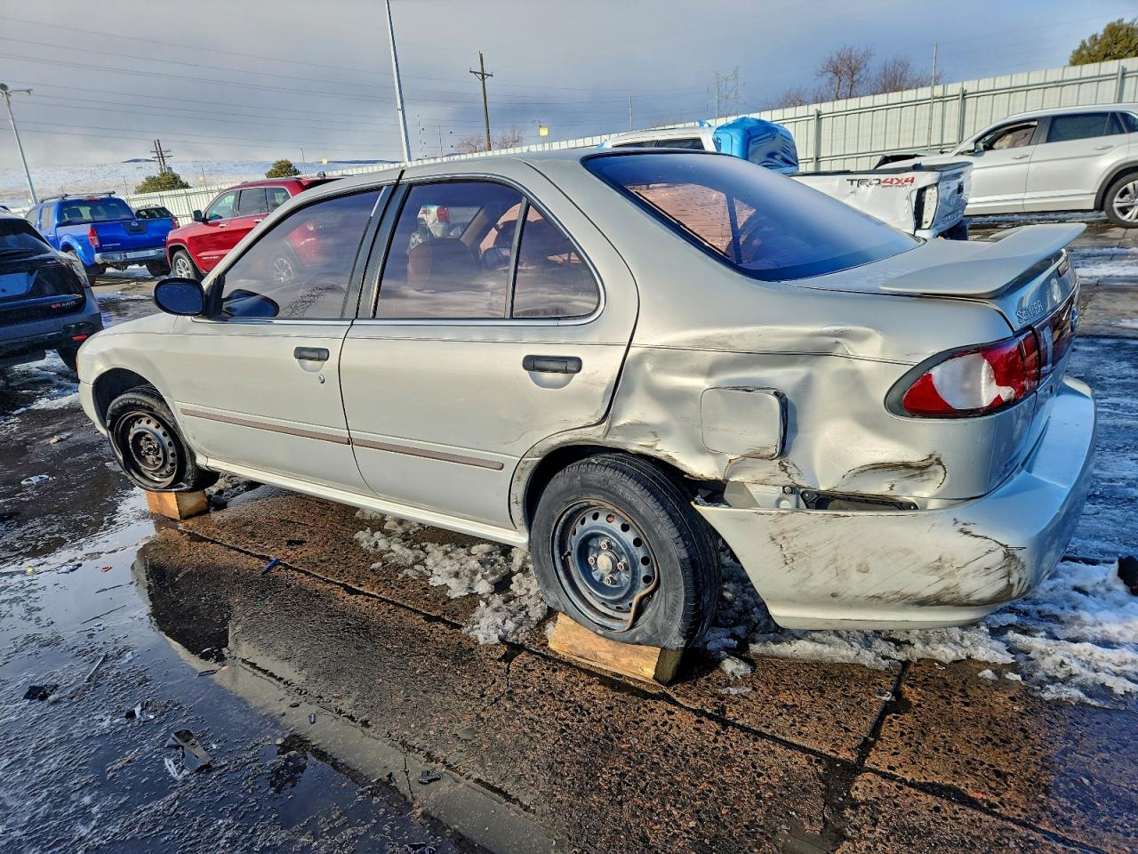 1997 Nissan Sentra Xe Gray vin: 3N1AB41D5VL032057