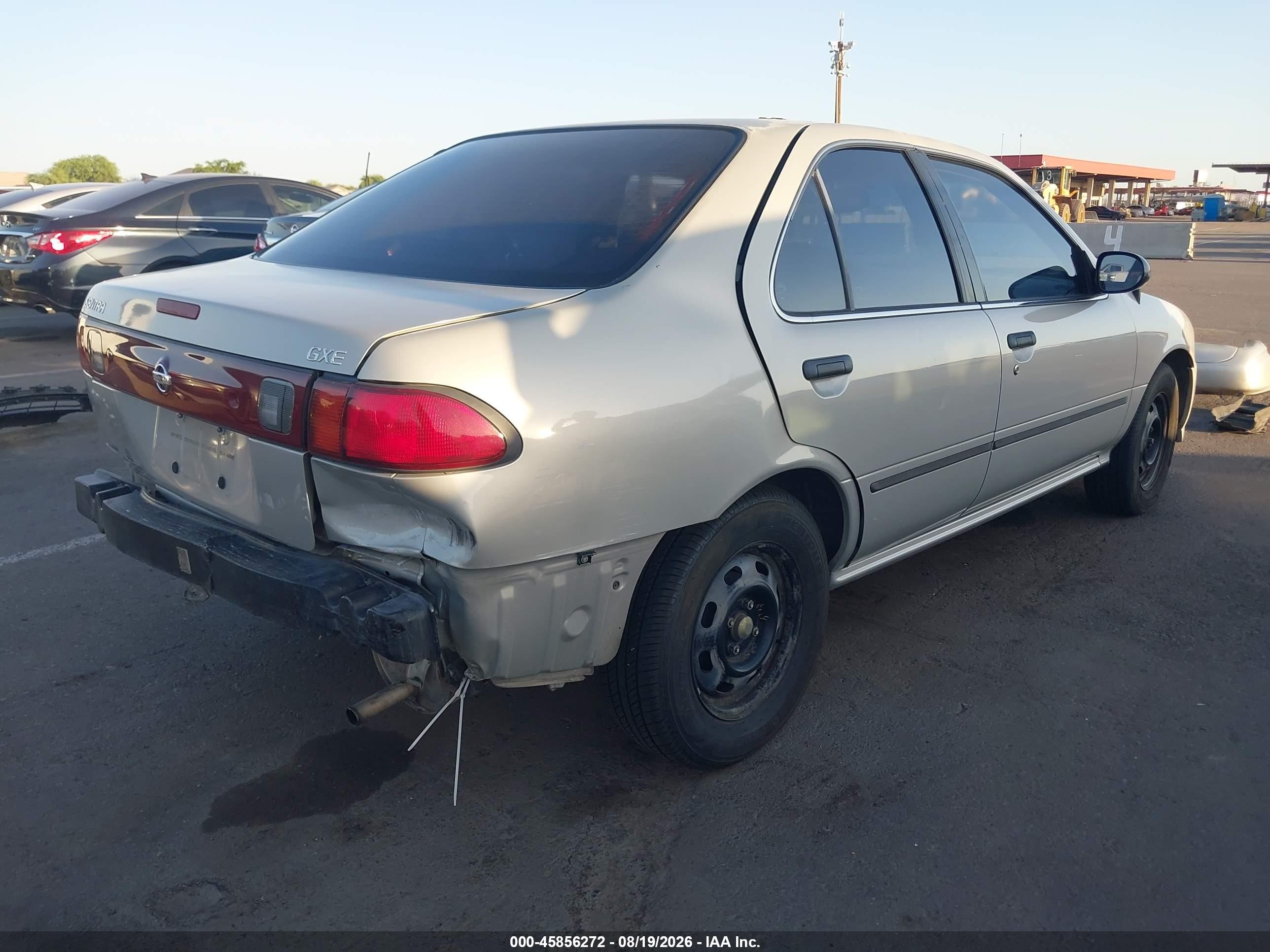 1998 Nissan Sentra Gxe/xe Silver vin: 3N1AB41D5WL056165