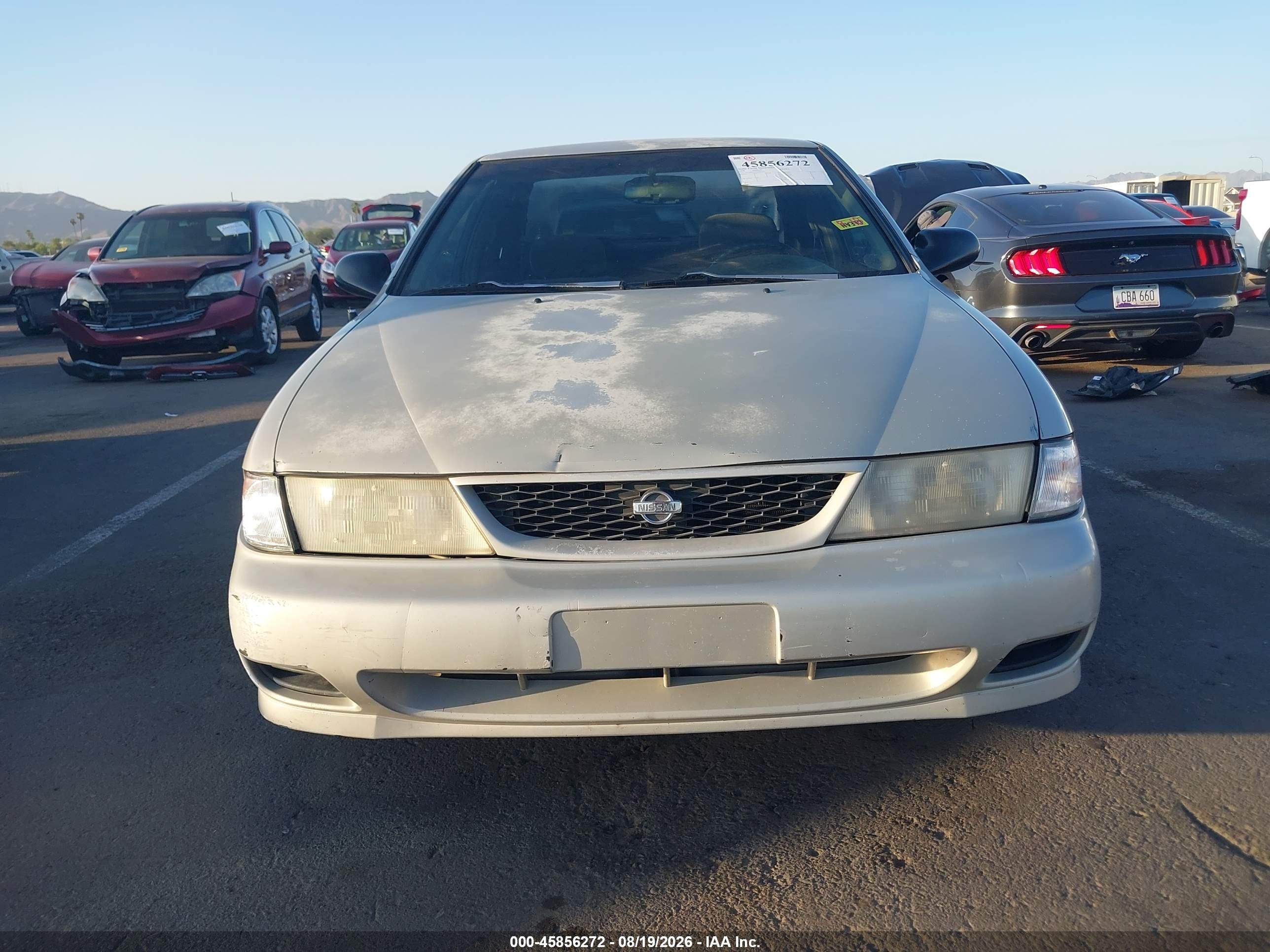 1998 Nissan Sentra Gxe/xe Silver vin: 3N1AB41D5WL056165
