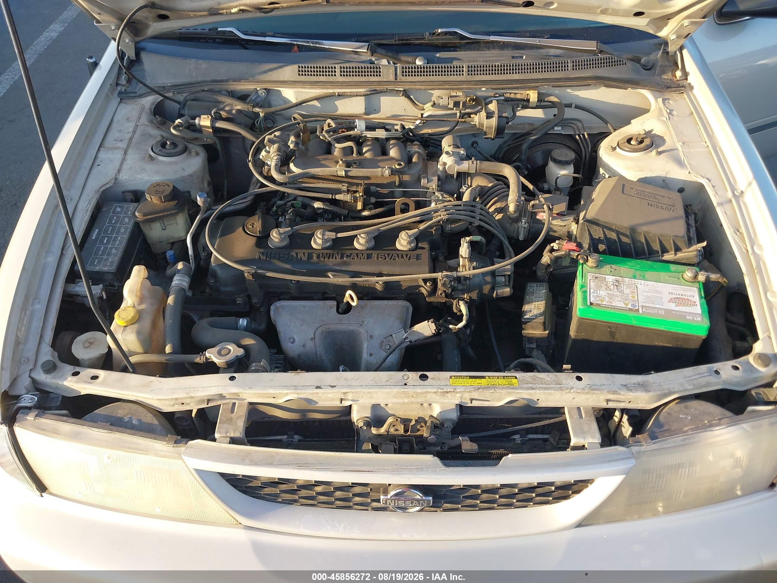 1998 Nissan Sentra Gxe/xe Silver vin: 3N1AB41D5WL056165