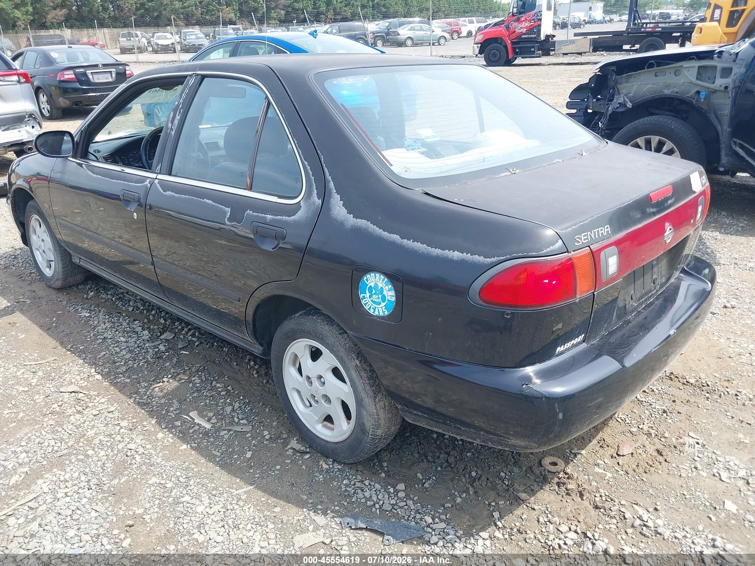 1999 Nissan Sentra Gxe/xe Black vin: 3N1AB41D5XL080757