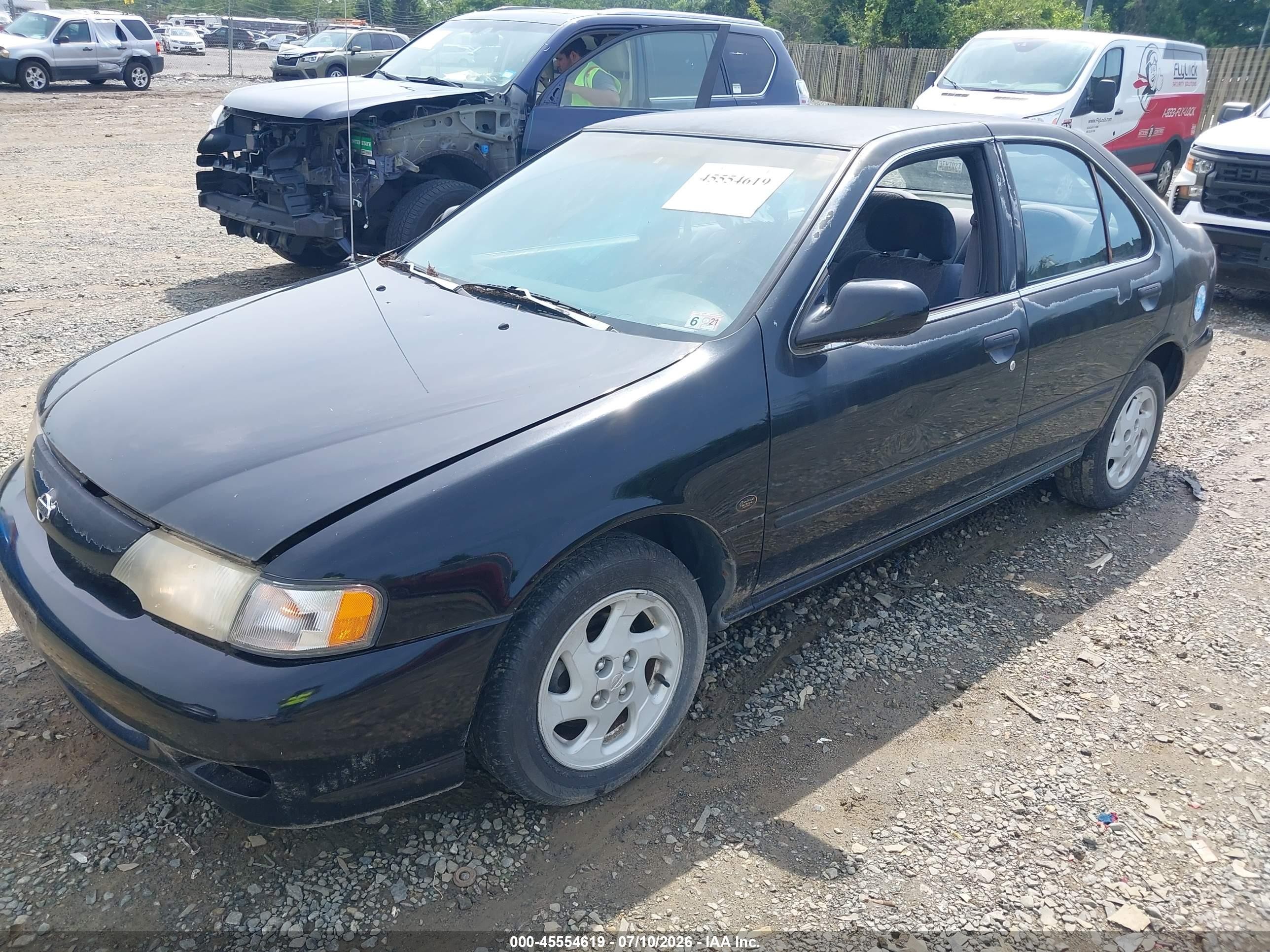 1999 Nissan Sentra Gxe/xe Black vin: 3N1AB41D5XL080757