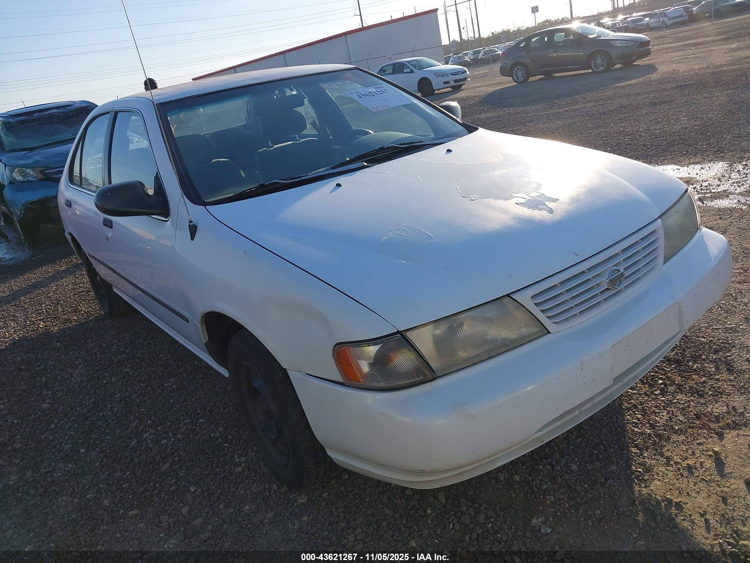 1997 Nissan Sentra Gle/gxe/xe White vin: 3N1AB41D7VL005524