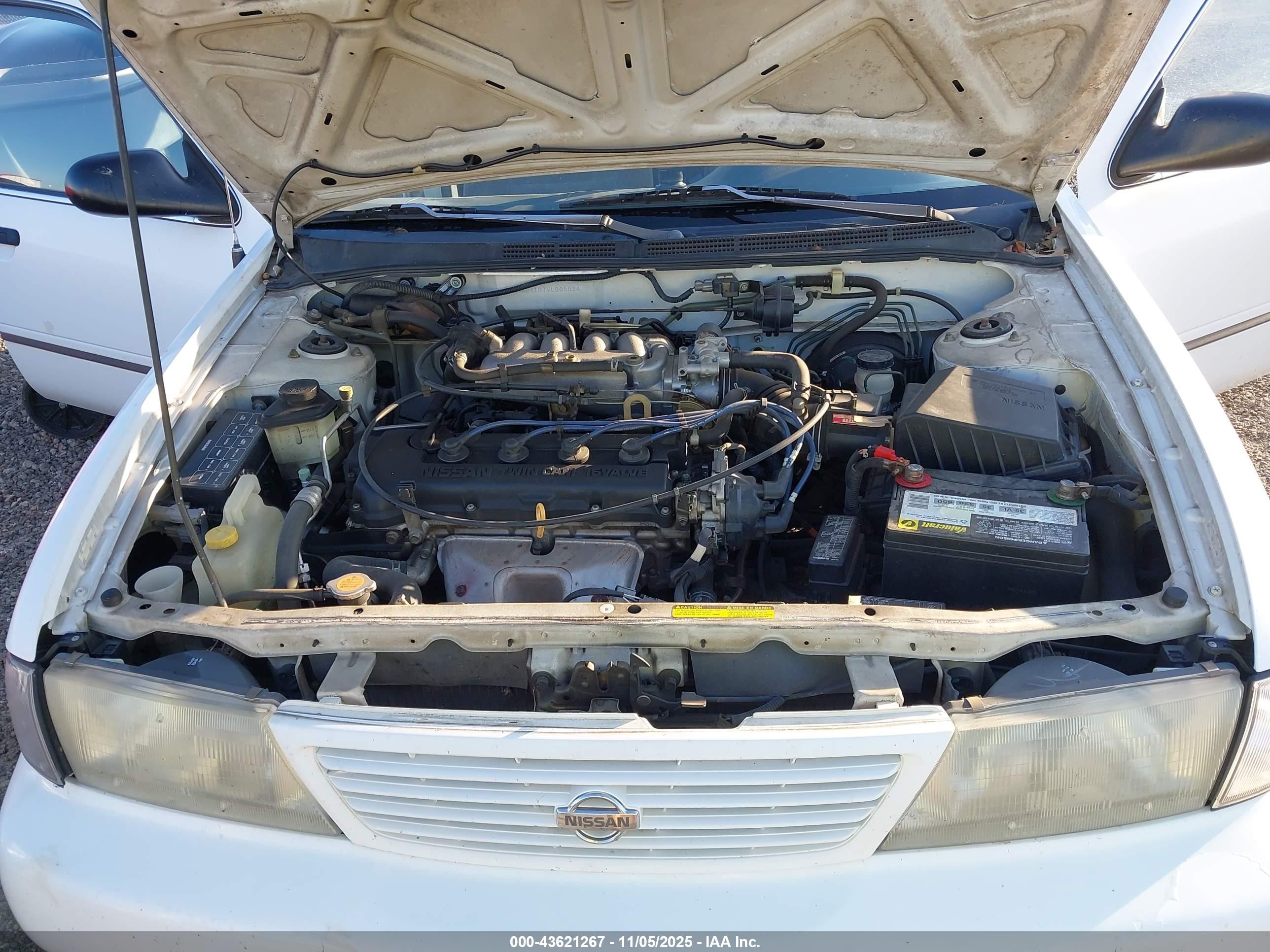 1997 Nissan Sentra Gle/gxe/xe White vin: 3N1AB41D7VL005524