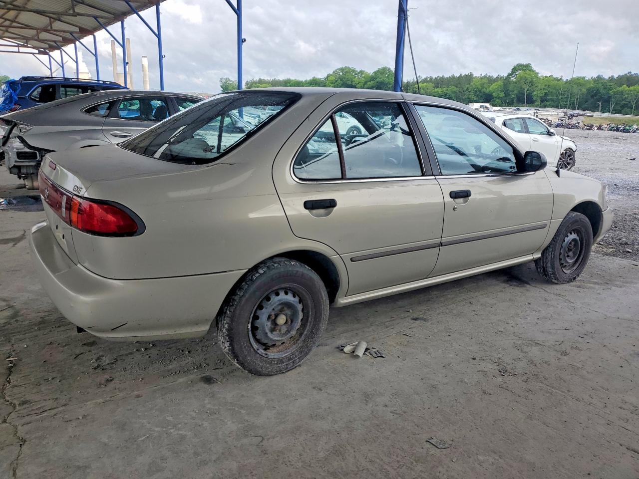 1997 Nissan Sentra Base Silver vin: 3N1AB41D7VL034425