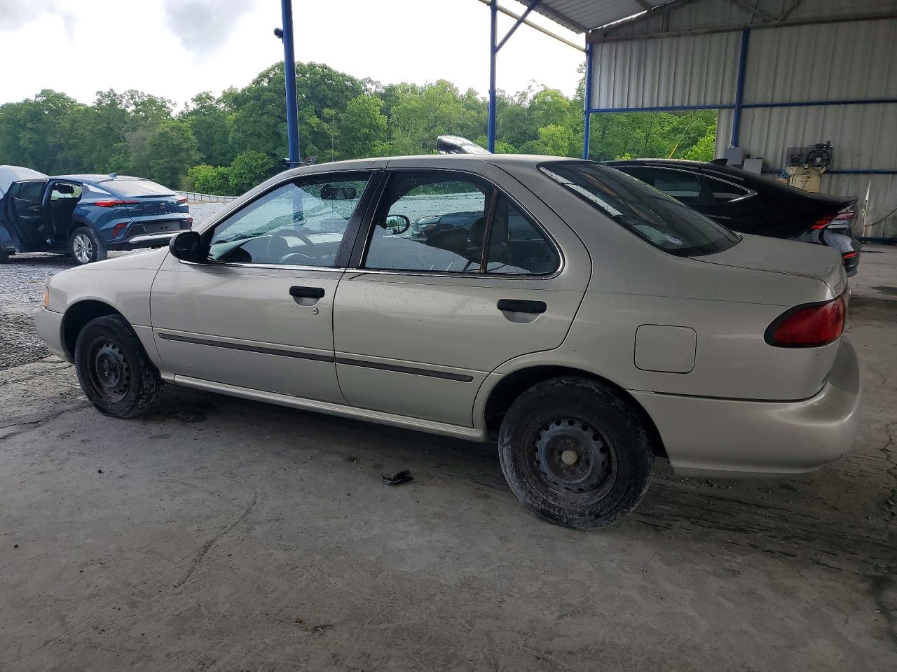 1997 Nissan Sentra Base Silver vin: 3N1AB41D7VL034425