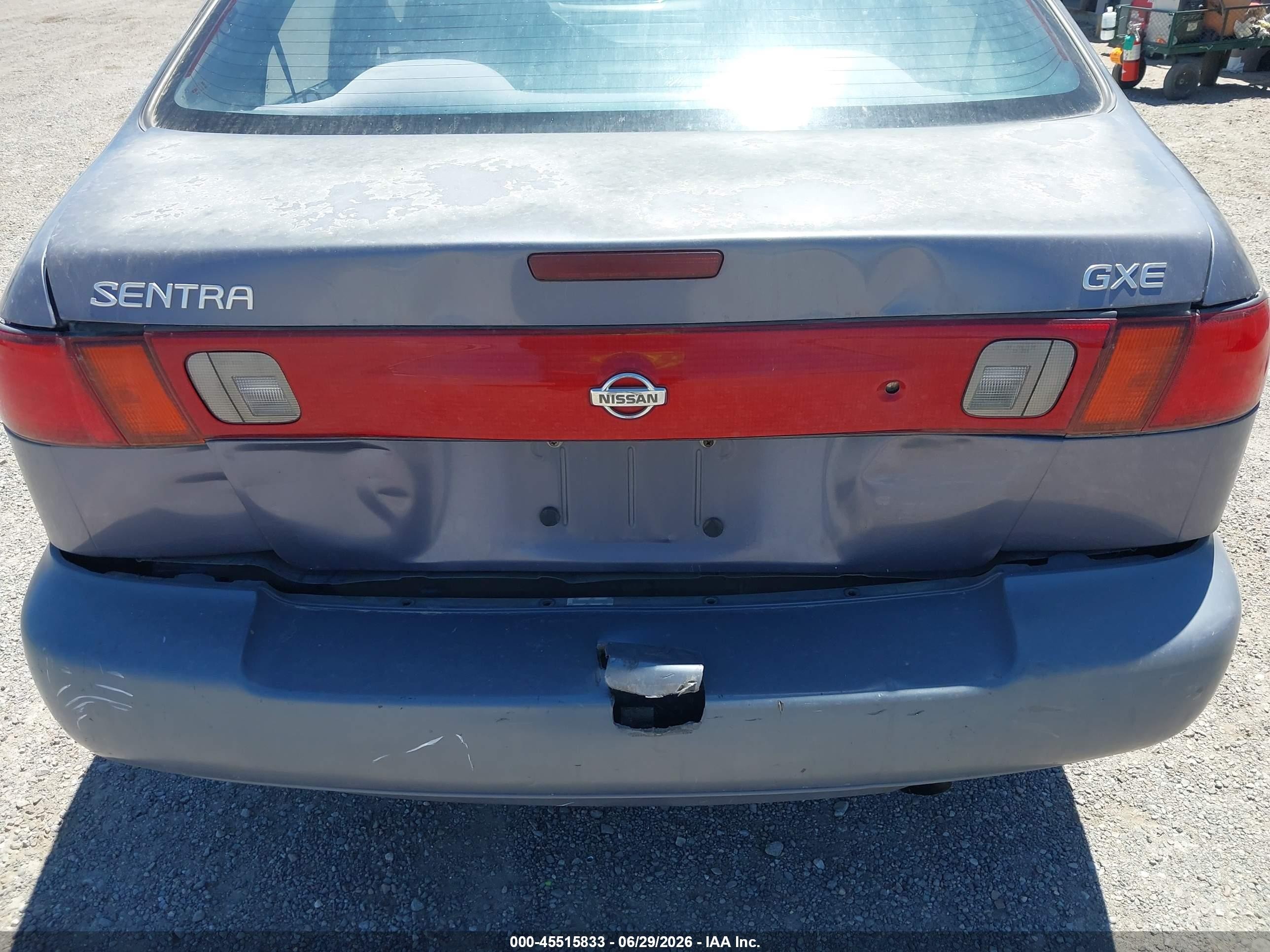 1999 Nissan Sentra Gxe/xe Blue vin: 3N1AB41D7XL109000