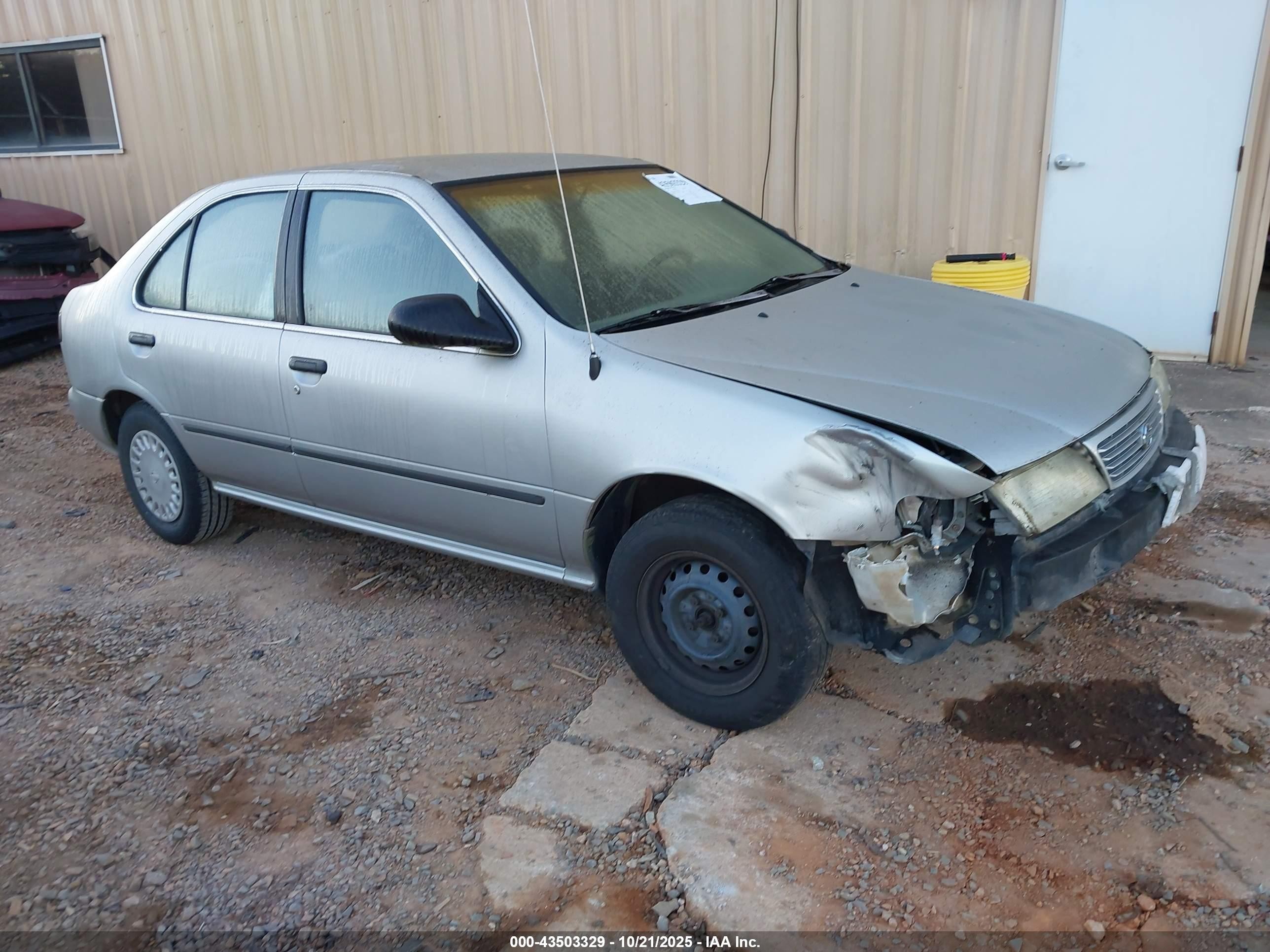 1996 Nissan Sentra Xe/gxe Silver vin: 3N1AB41D9TL012343
