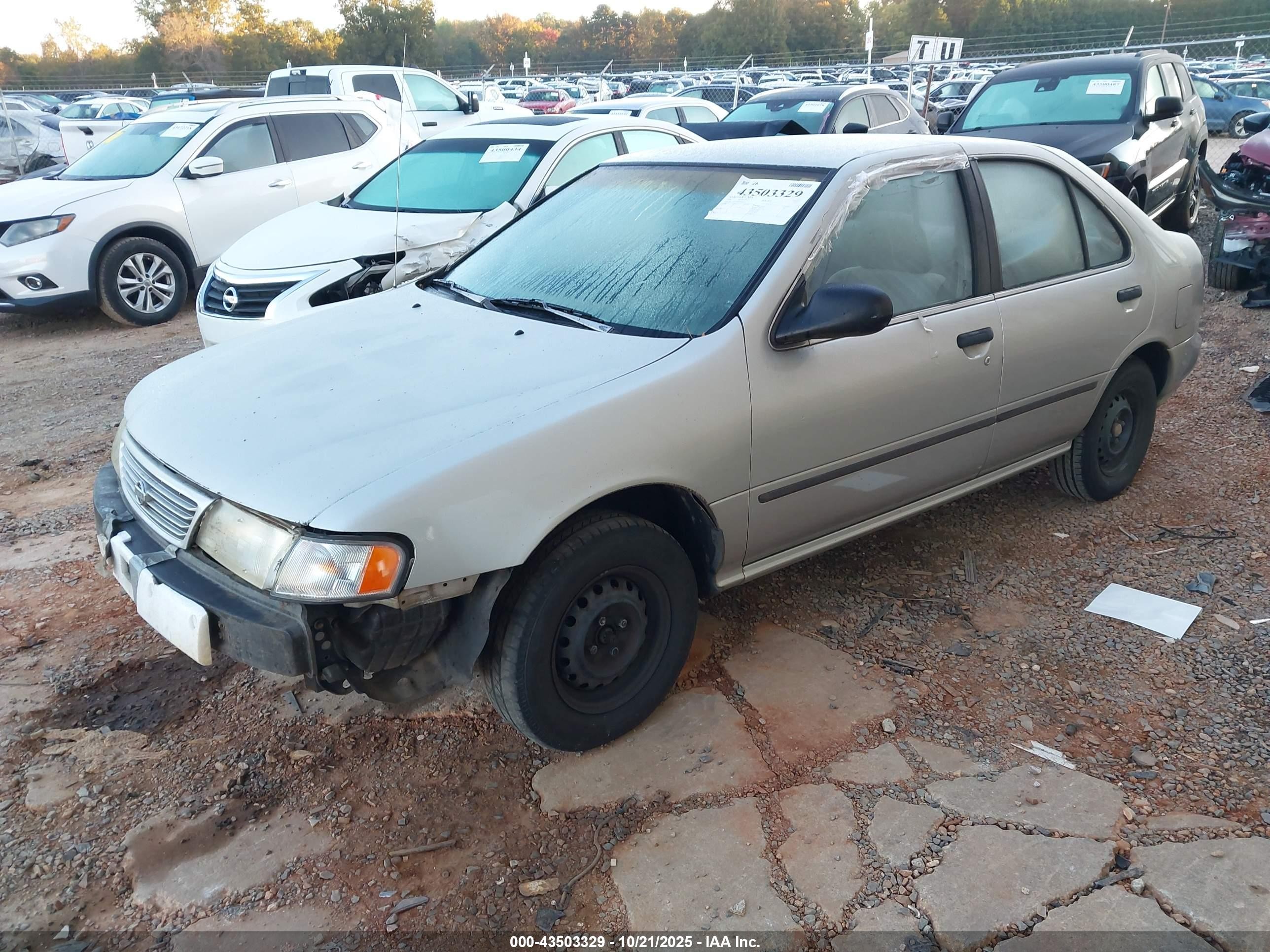 1996 Nissan Sentra Xe/gxe Silver vin: 3N1AB41D9TL012343