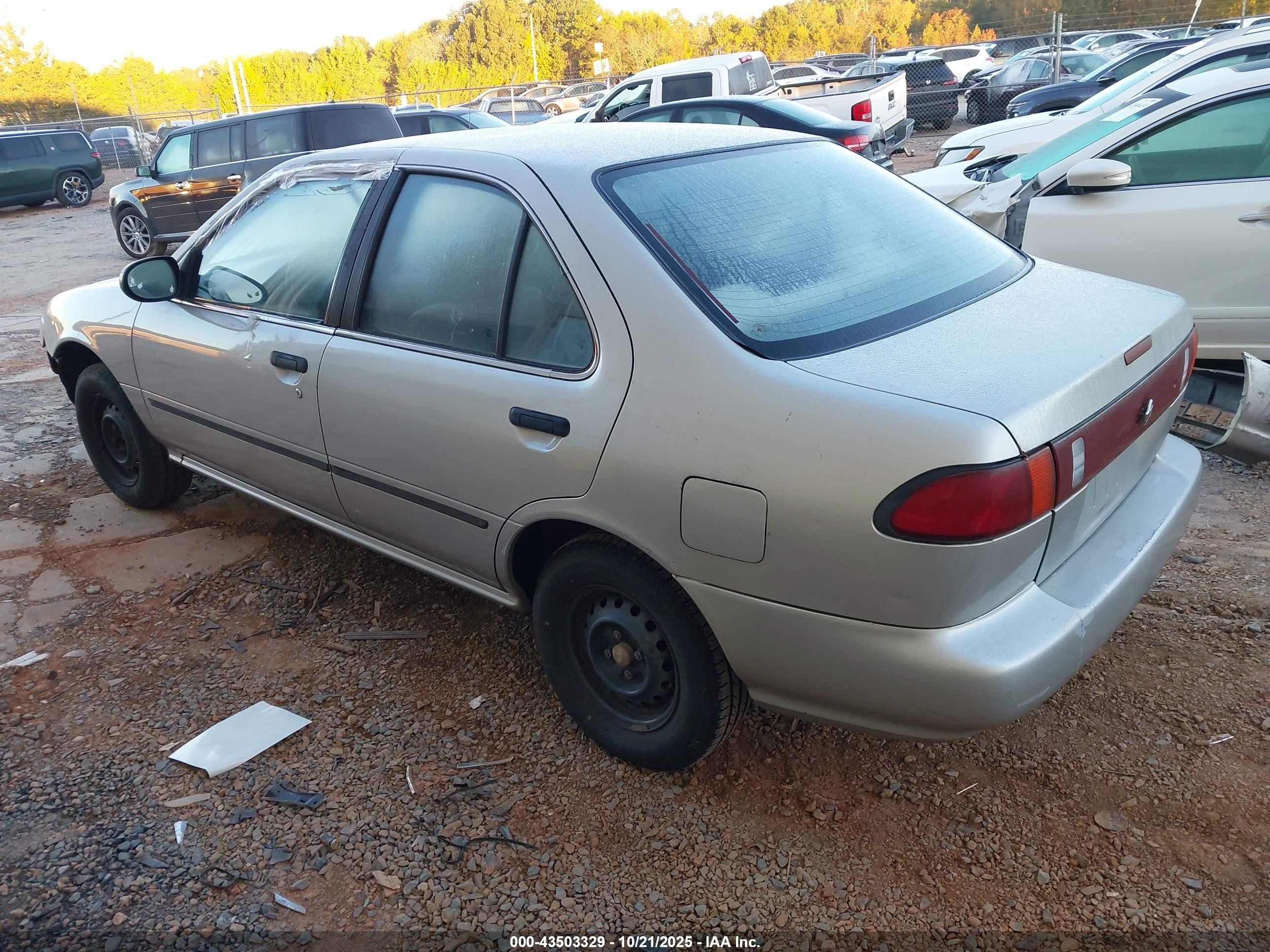 1996 Nissan Sentra Xe/gxe Silver vin: 3N1AB41D9TL012343