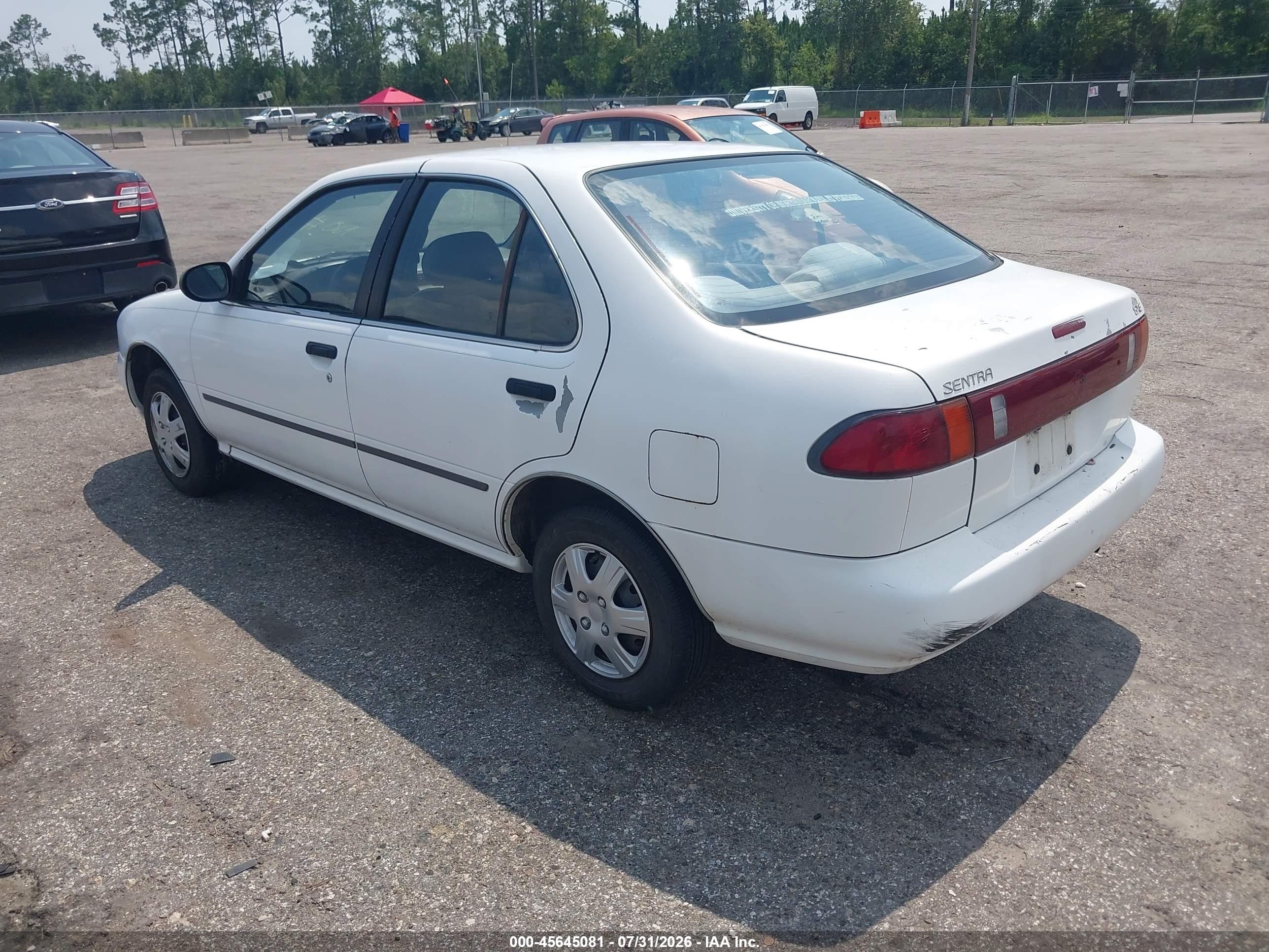 1997 Nissan Sentra Gle/gxe/xe Белый vin: 3N1AB41D9VL025046