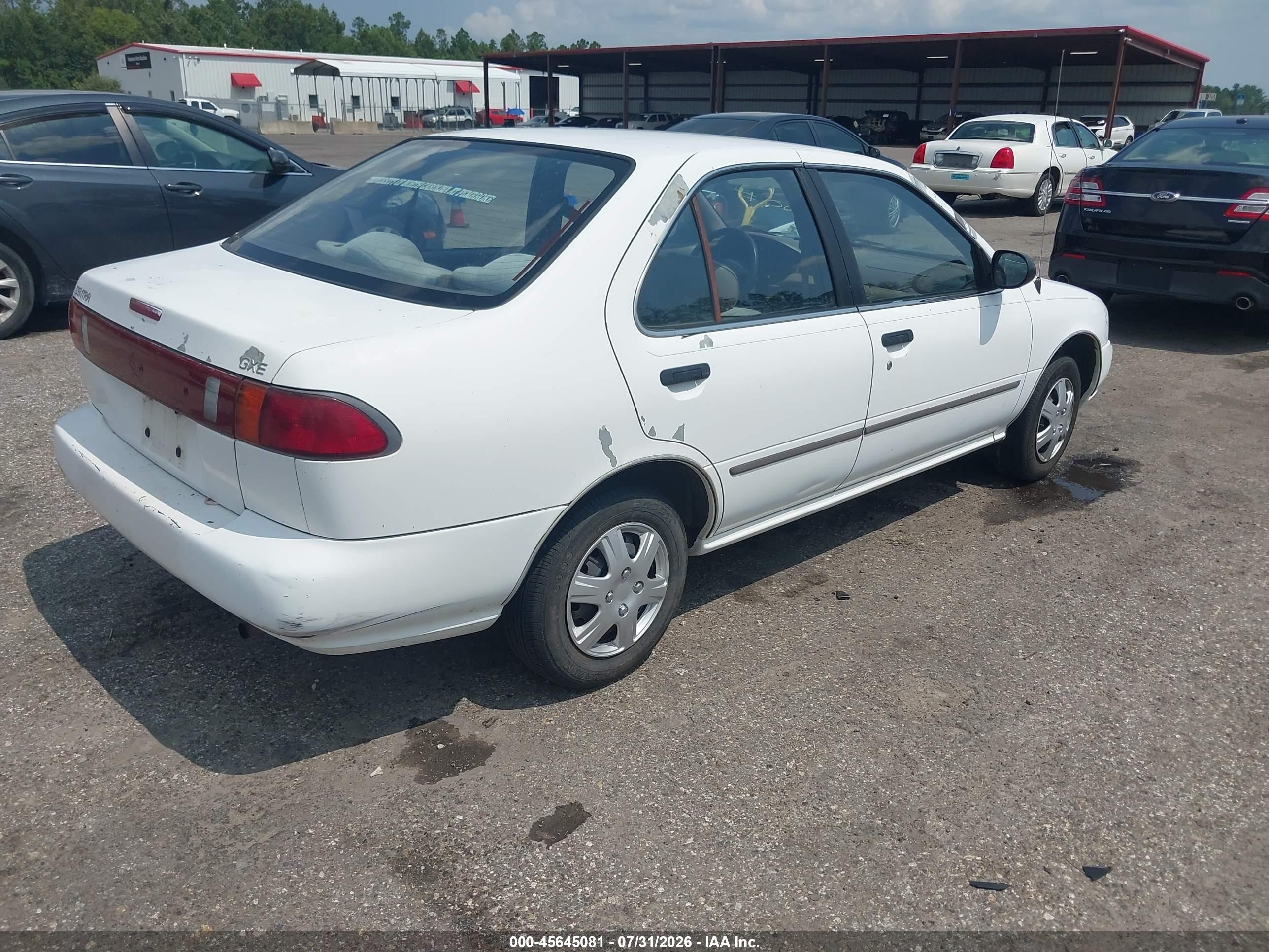 1997 Nissan Sentra Gle/gxe/xe Белый vin: 3N1AB41D9VL025046